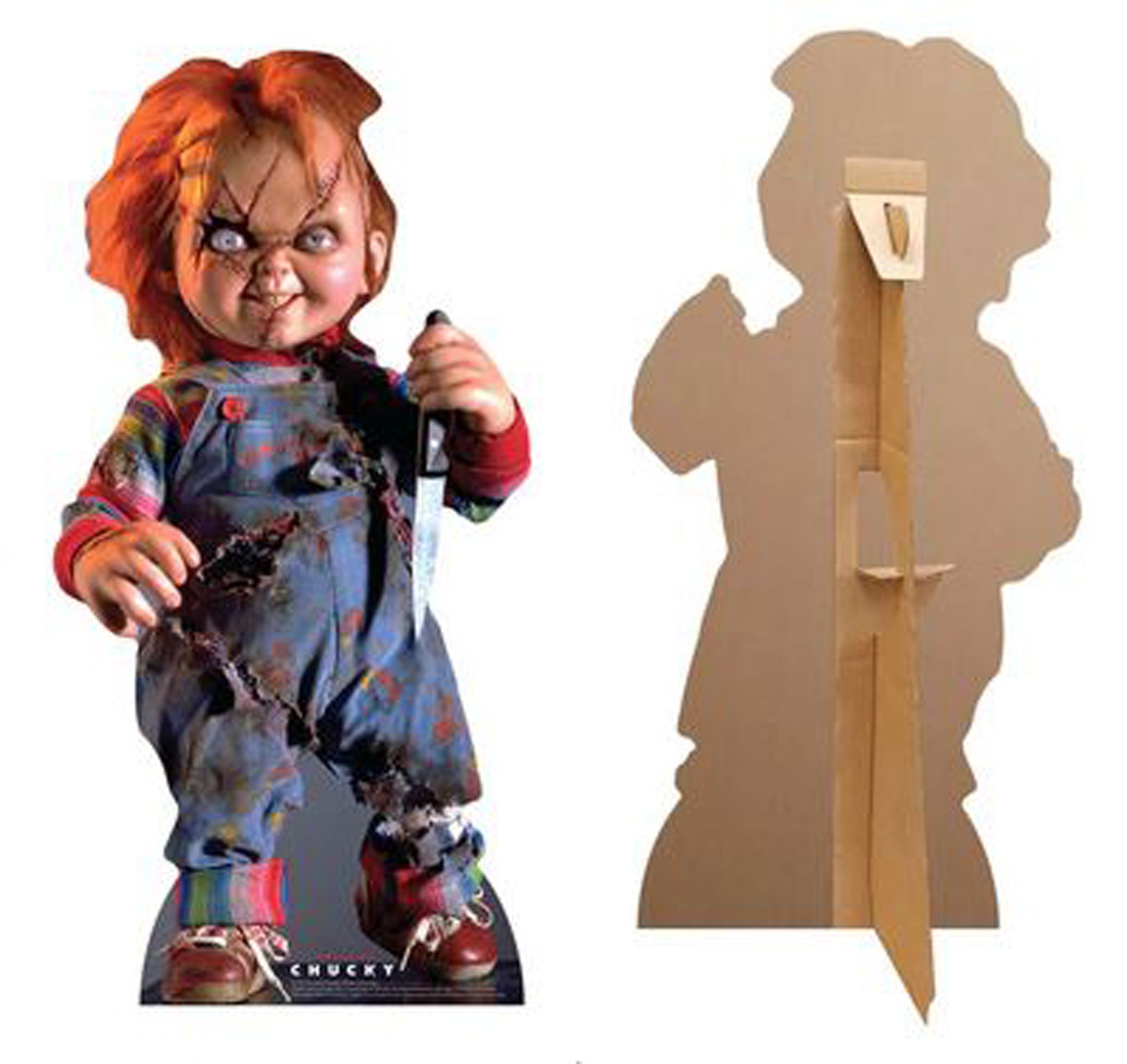 - Dekofigur - Pappaufsteller cm Halloween Chucky - 37x75 empireposter Scarred