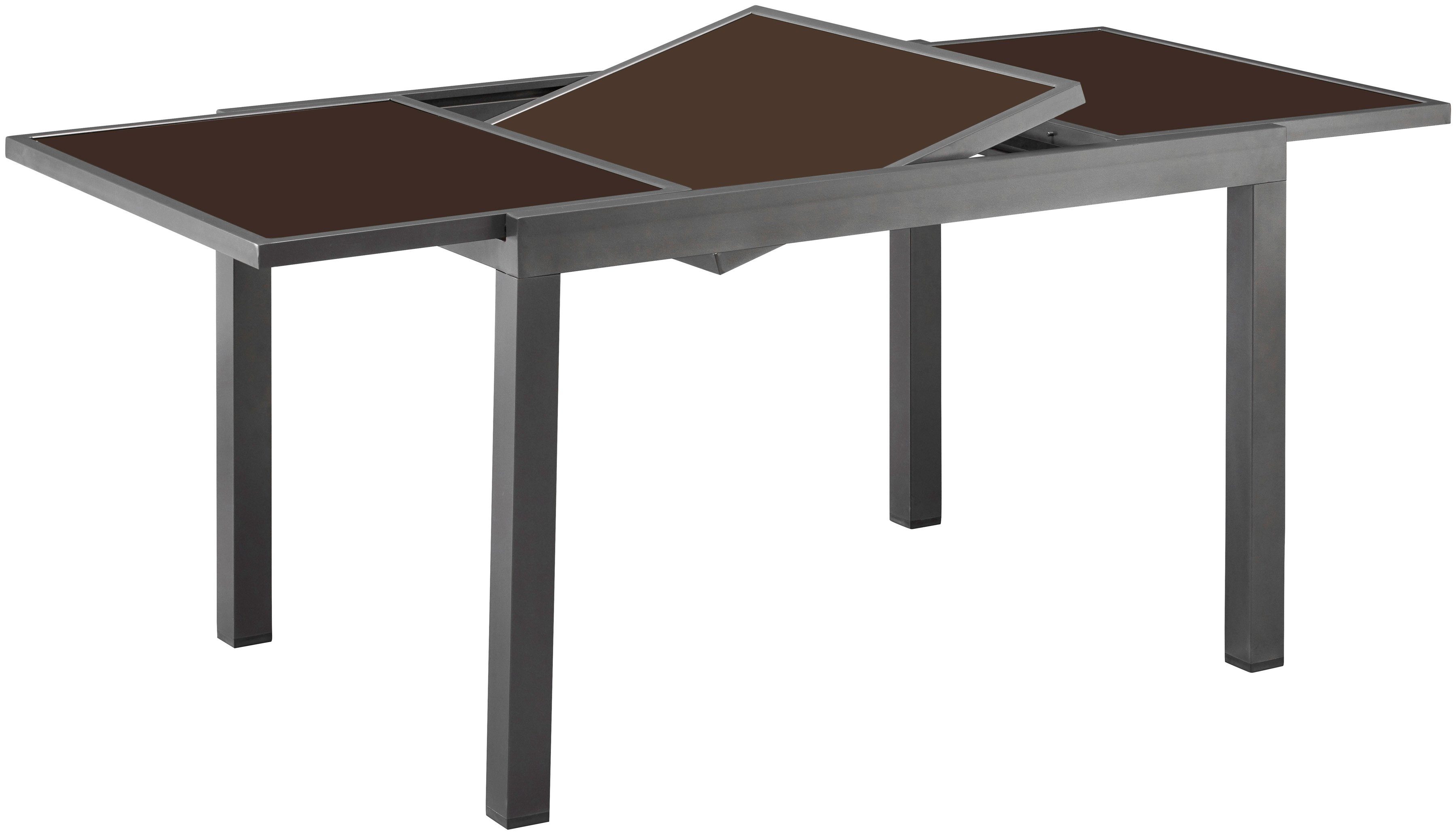 ausziehbar nach auf 180-240cm Amalfi, anthrazit Variante je MERXX Gartentisch