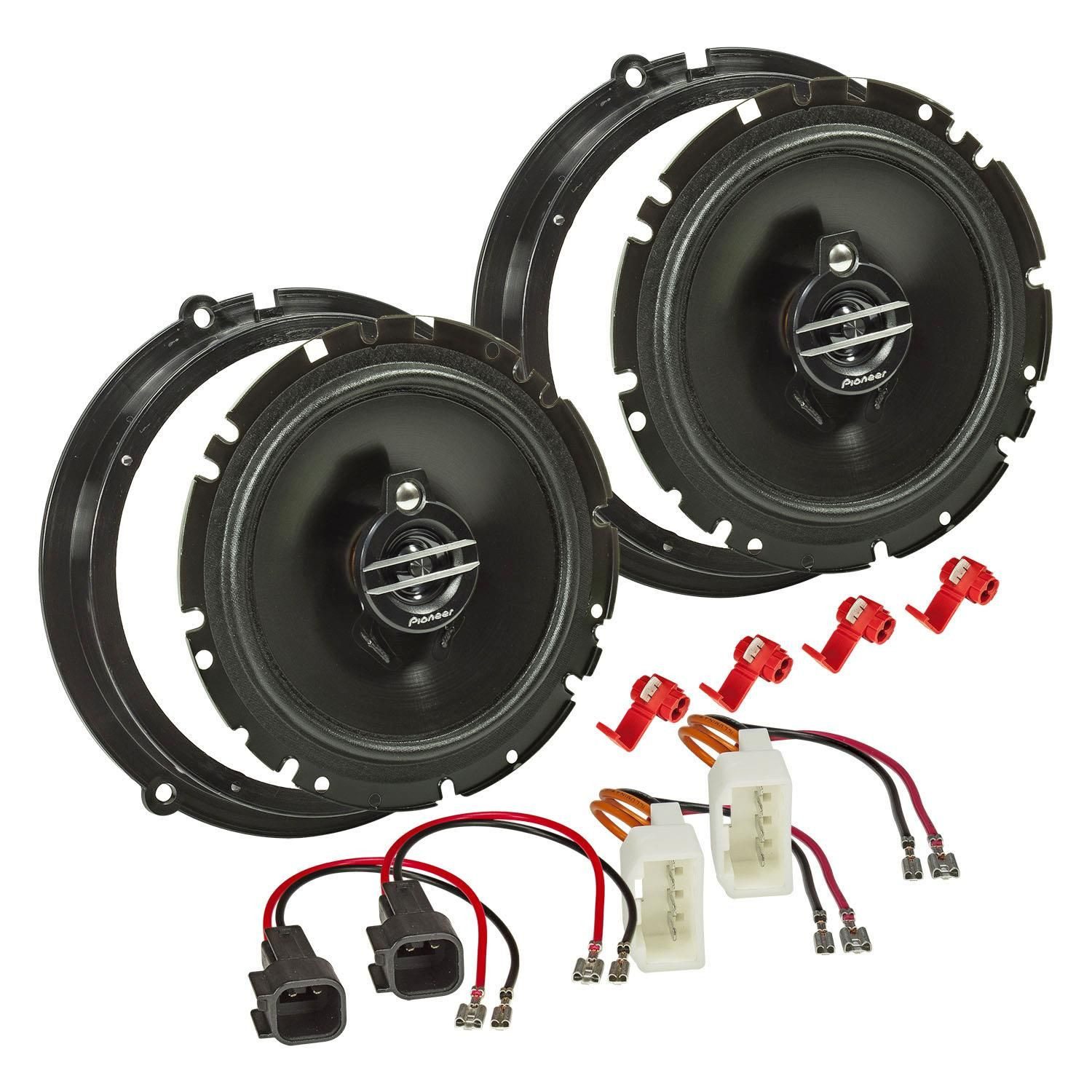 tomzz Audio Pioneer TS-G1730f 300W Lautsprecherset passt für Ford Fiesta B-Max C-M Auto-Lautsprecher