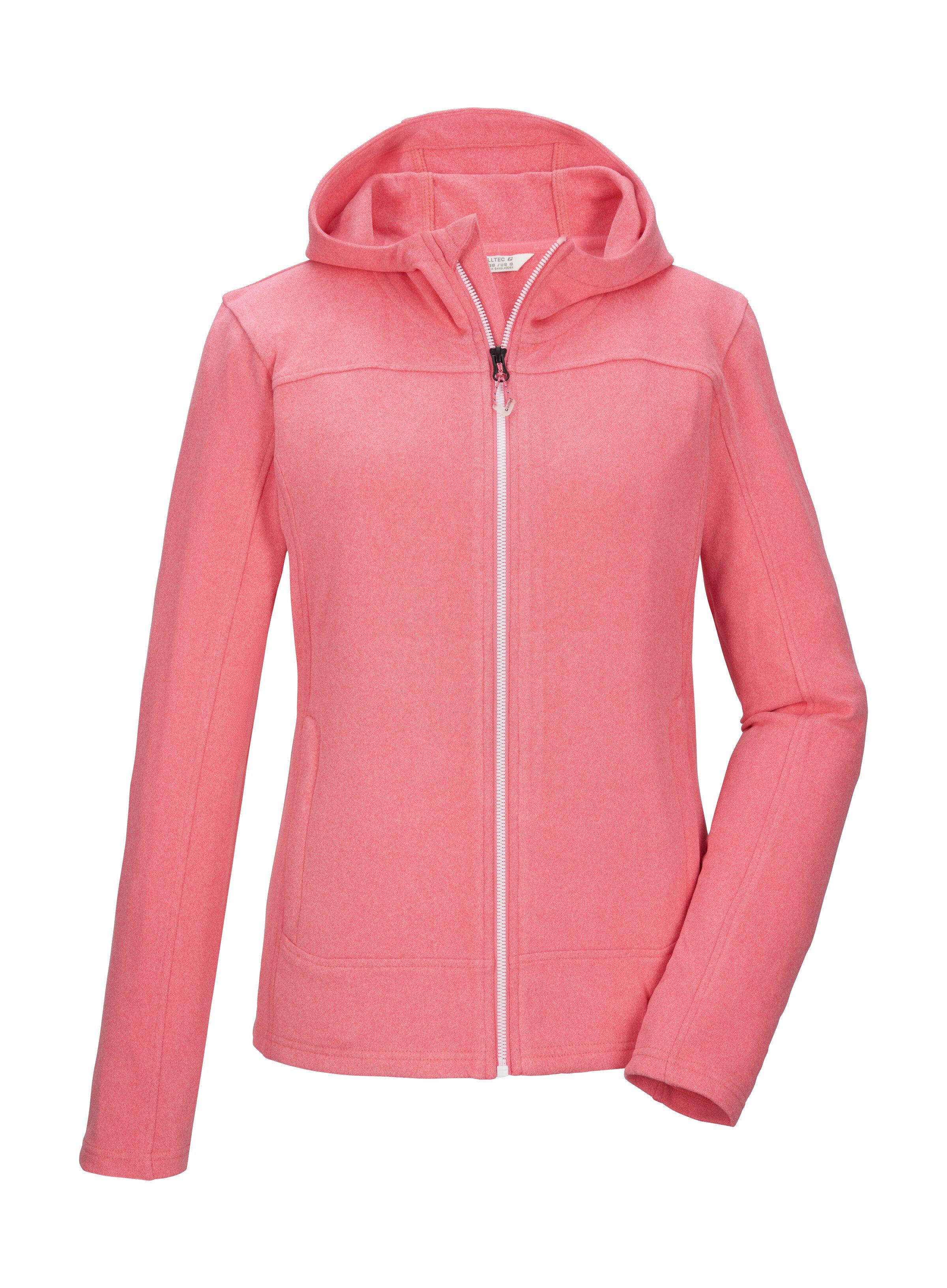 Killtec Fleecejacke KOS 49 WMN FLC JCKT Fleecejacke mit Kapuze, Kinnschutz und Eingrifftaschen