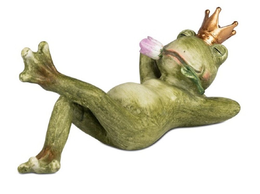 formano Dekofigur Froschkönig liegend 37x15cm (1 St)