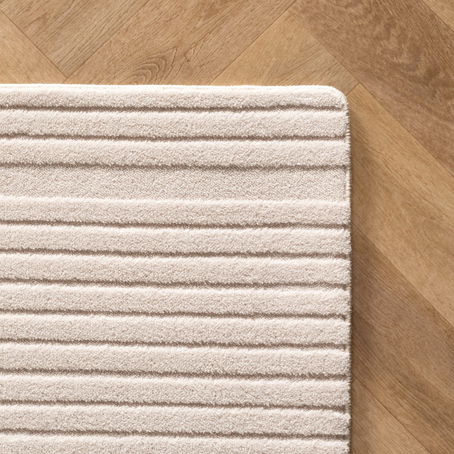 Jimri Teppich COSY - Skandinavischer Boho Geometrisch Modernerteppich Unifarben, Rechteckig, Höhe: 12 mm, Hoch-Tief-Effekt, Kurzflor