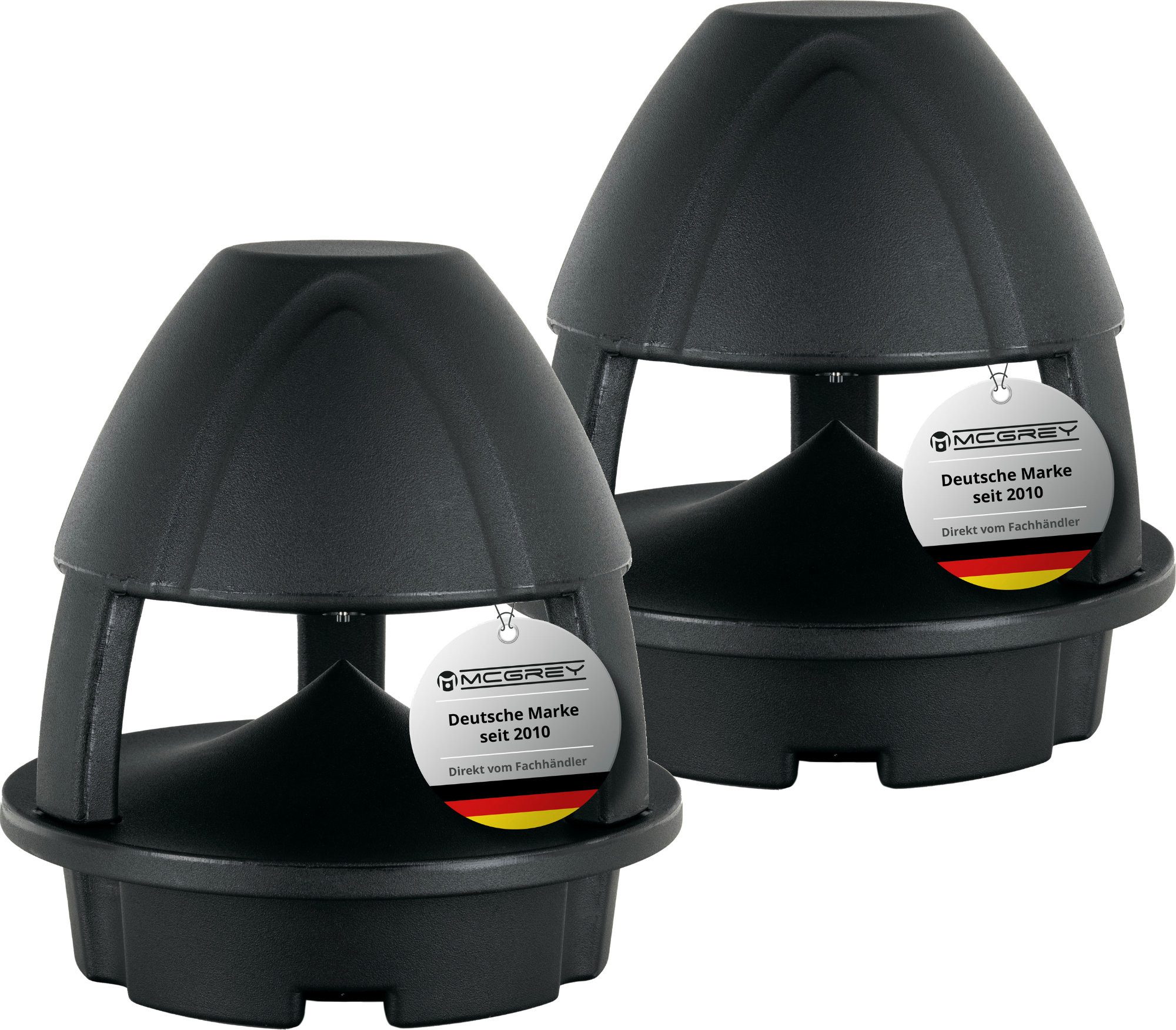 McGrey WPL-660 BT 360° Aktiver 2-Wege Garten-Lautsprecher Außenlautsprecher (Bluetooth, 60 W, Allwetter-Lautsprecher Wasser- und UV-resistent)