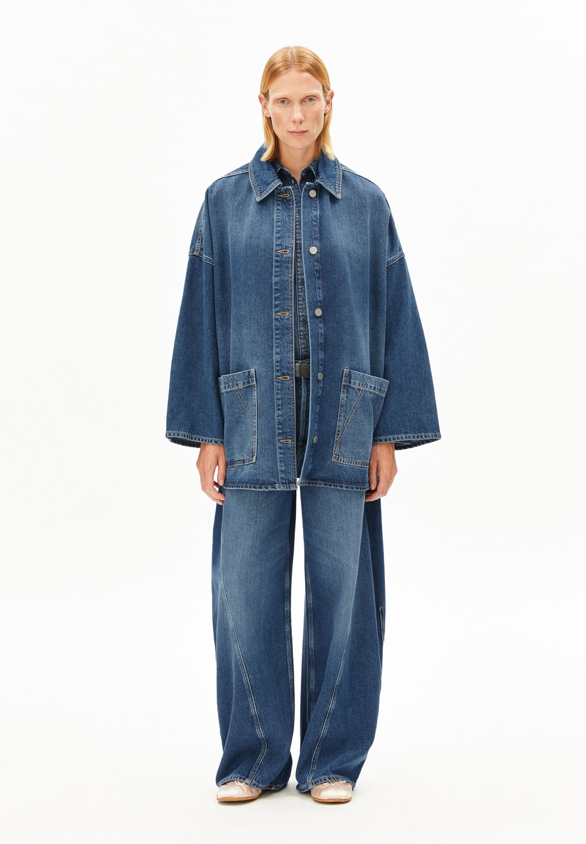 Armedangels Jeansjacke DRAAPY DENIM Jeansjacke aus TENCEL™ Lyocell Mix Over günstig online kaufen