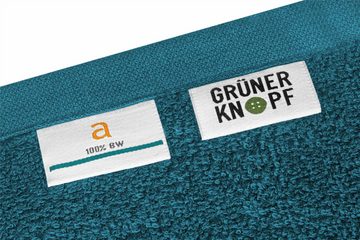 aurora Objektwäsche Badetücher Handtuch Set Rio petrol Premium Qualität 100% Baumwolle, Baumwolle