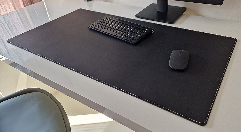 Profi Mats Schreibtischunterlage Schreibtischunterlage Blankleder Vollleder 80 x 45cm Dickleder