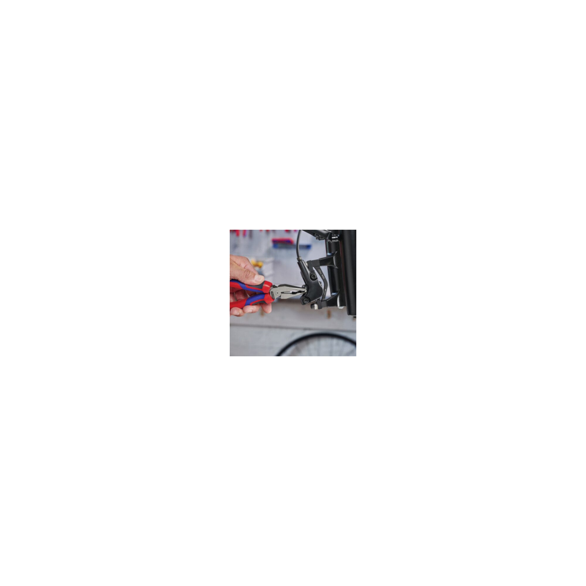 Knipex Kombizange KNIPEX 08 22 185 Spitz-Kombizange mit Comfort-Griffen schwarz atrament