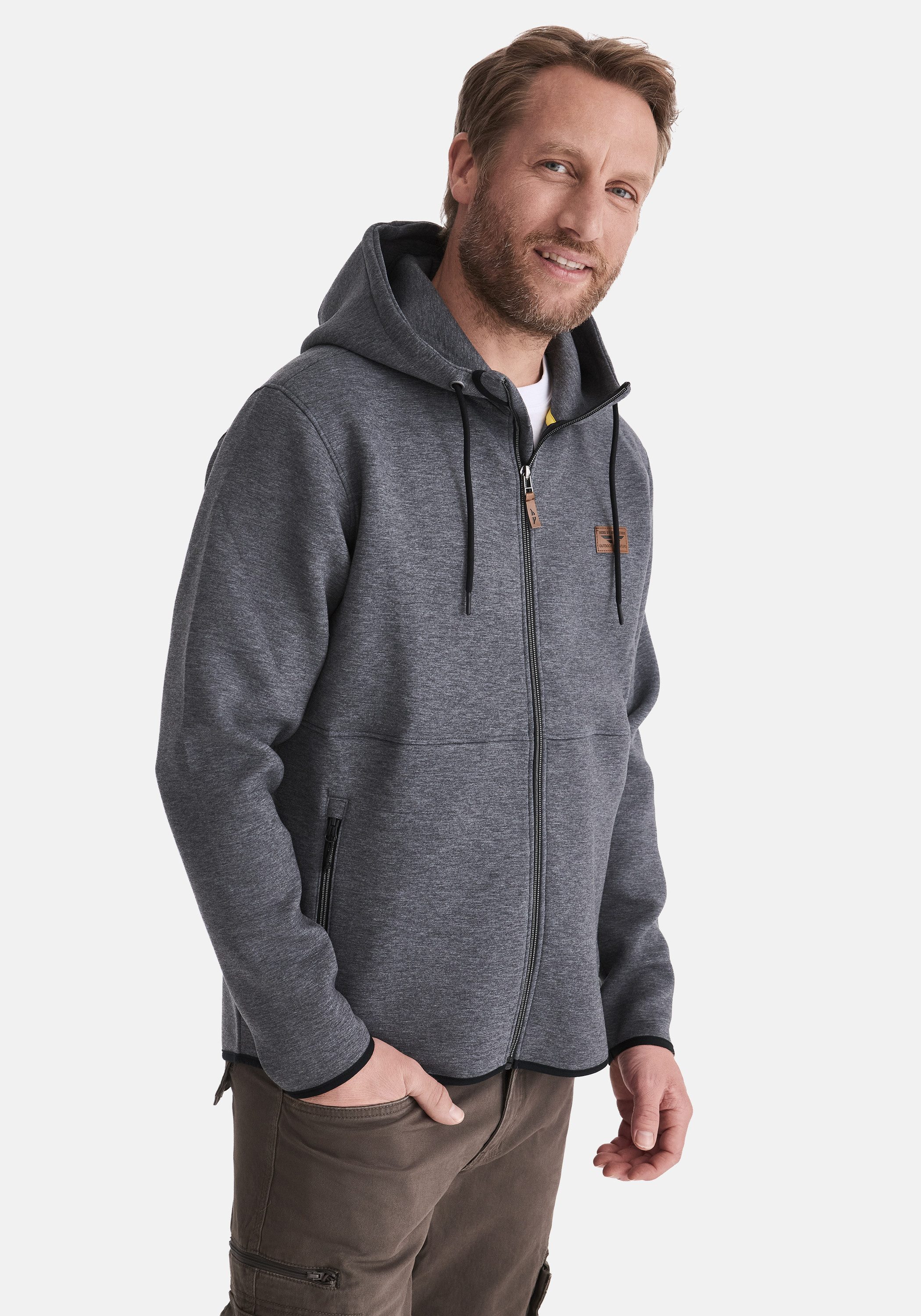 HERO by John Medoox Sweatjacke SAMUEL Sweatjacke mit Kapuze Soft Sweat Regu günstig online kaufen