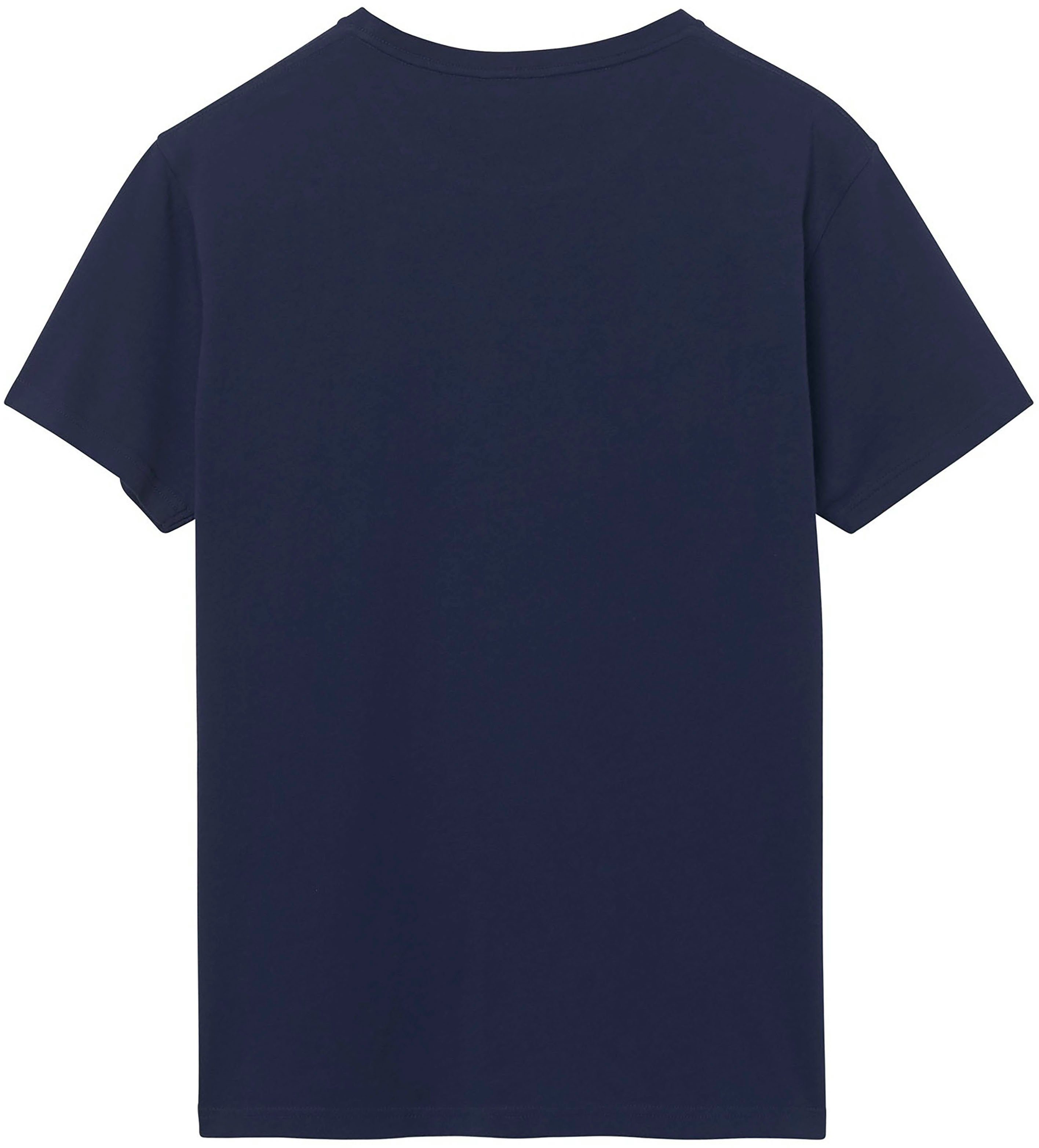 Gant T-Shirt SHIELD evening Großer Markendruck blue