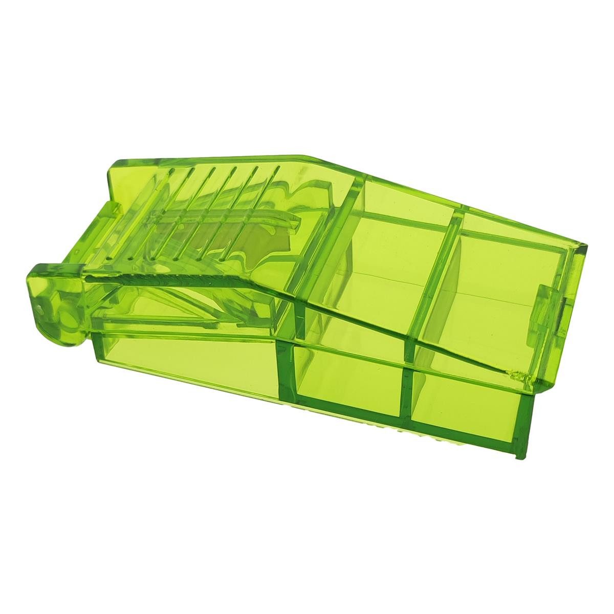 varivendo Pillendose Pillenteiler Grün Transparent 1 Stück (Stück, 1 St., Pillen-Teiler), Pillenschneider Pillenzerteiler Tablettenzerteiler