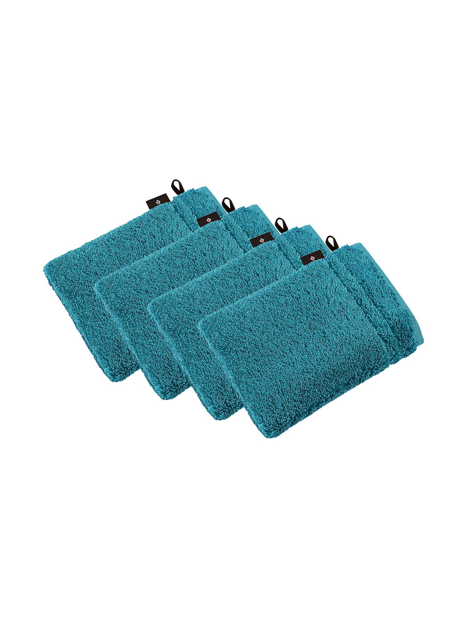 Vossen Waschhandschuh 4er Pack Waschhandschuh 22 x 16 cm Vienna Style Su, Frottier (Spar-Set, 4-St)