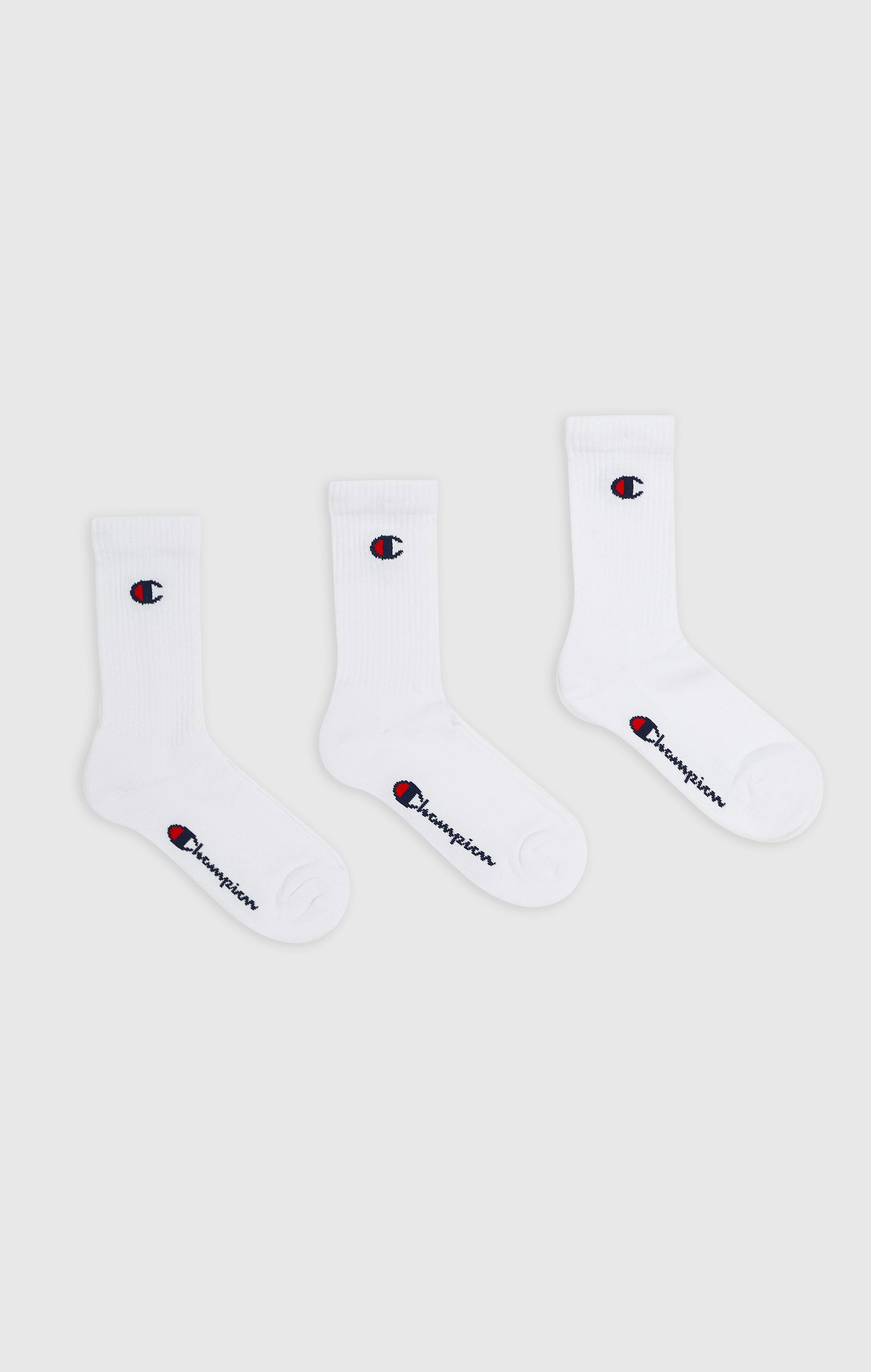 Champion Tennissocken 3 Pack Crew Socks (3-Paar) für sportive Aktivitäten, sportlicher Stil, elastische Passform