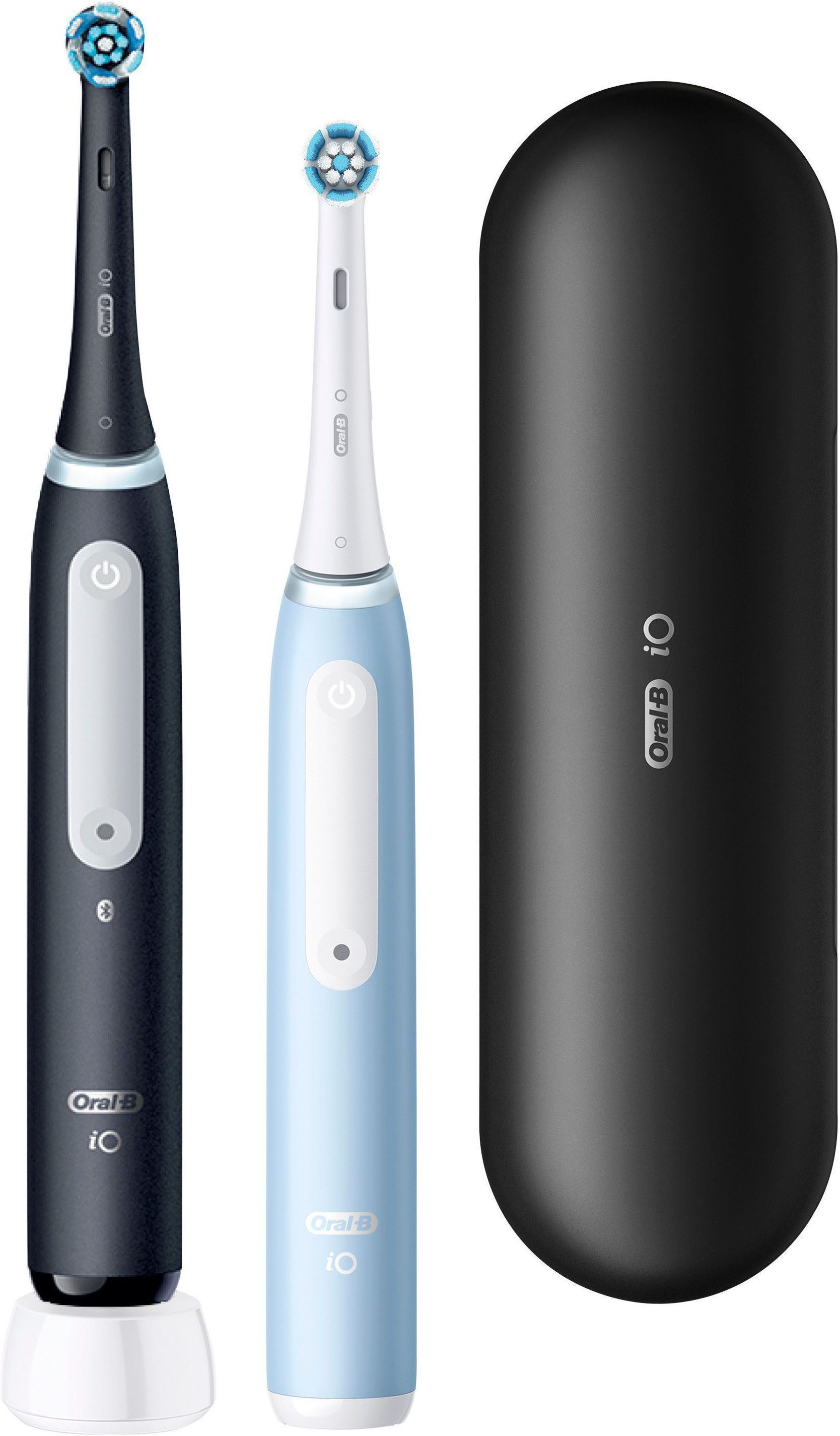Oral-B Elektrische Zahnbürste iO Series 3 Doppelpack, Aufsteckbürsten: 2 St., Magnet-Technologie