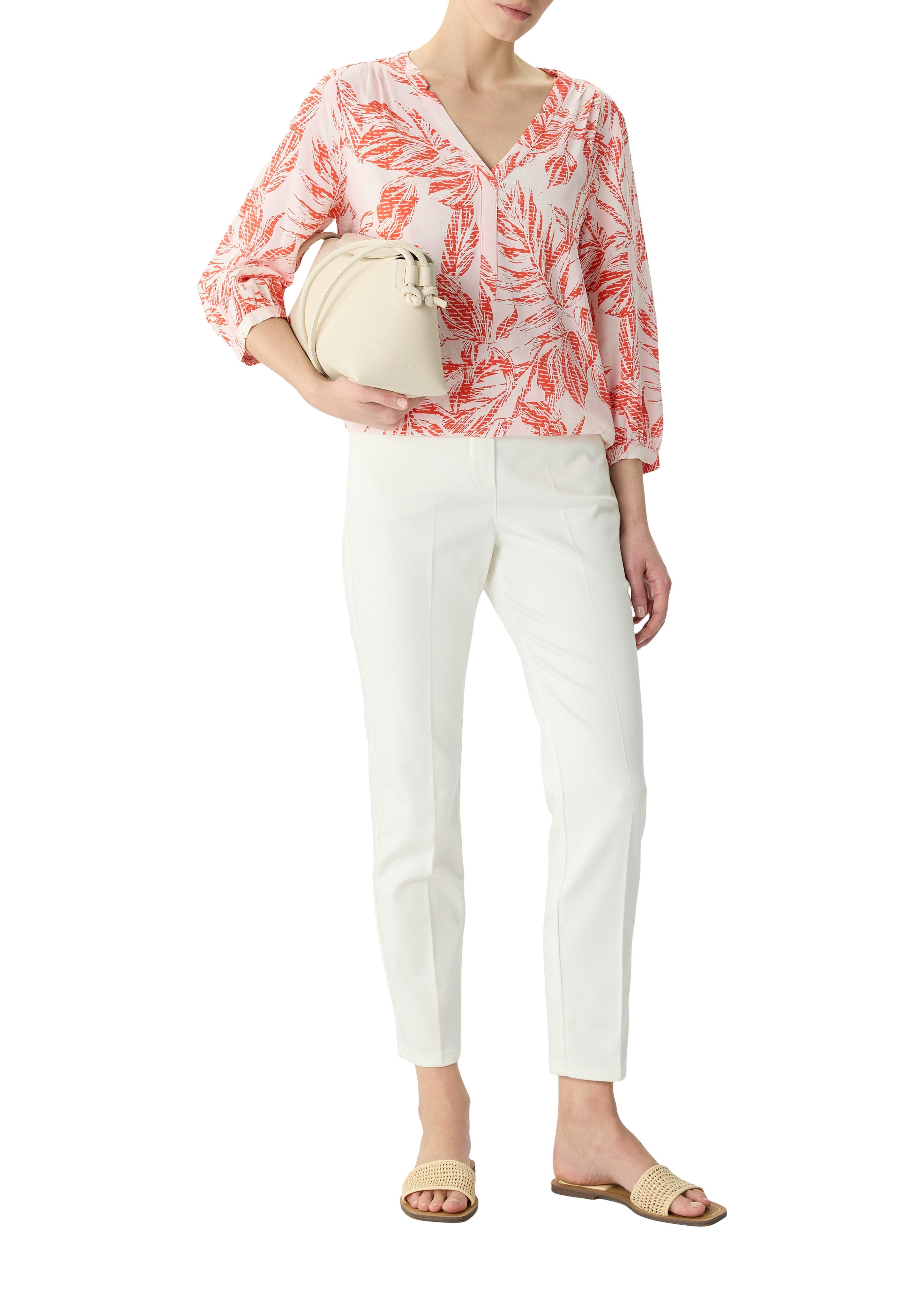 comma Druckbluse 3/4 -Arm mit floralem Muster günstig online kaufen