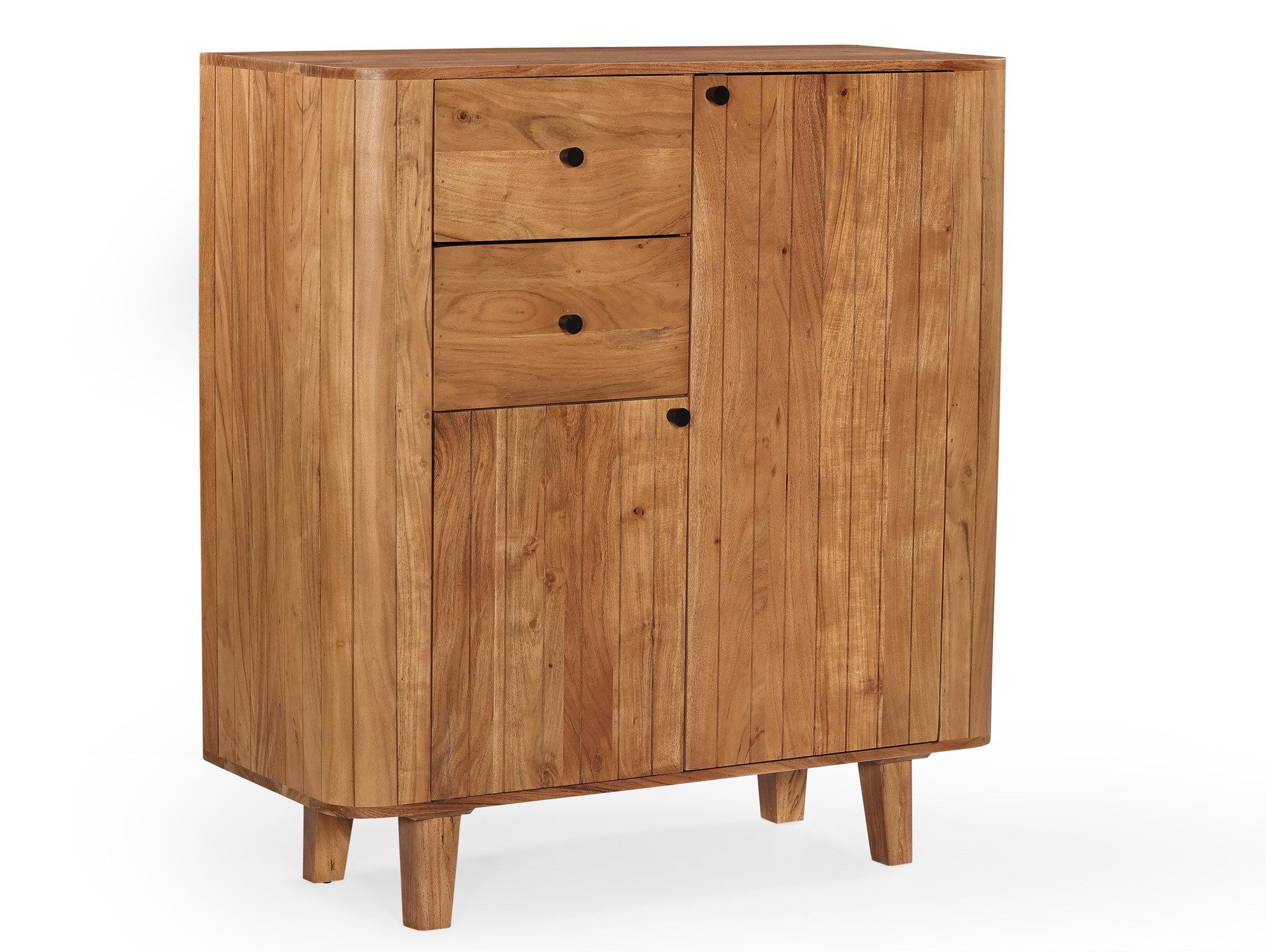 Moebel-Eins Kommode, LINARO Kommode I, Material Massivholz, Akazie massiv honigfarben