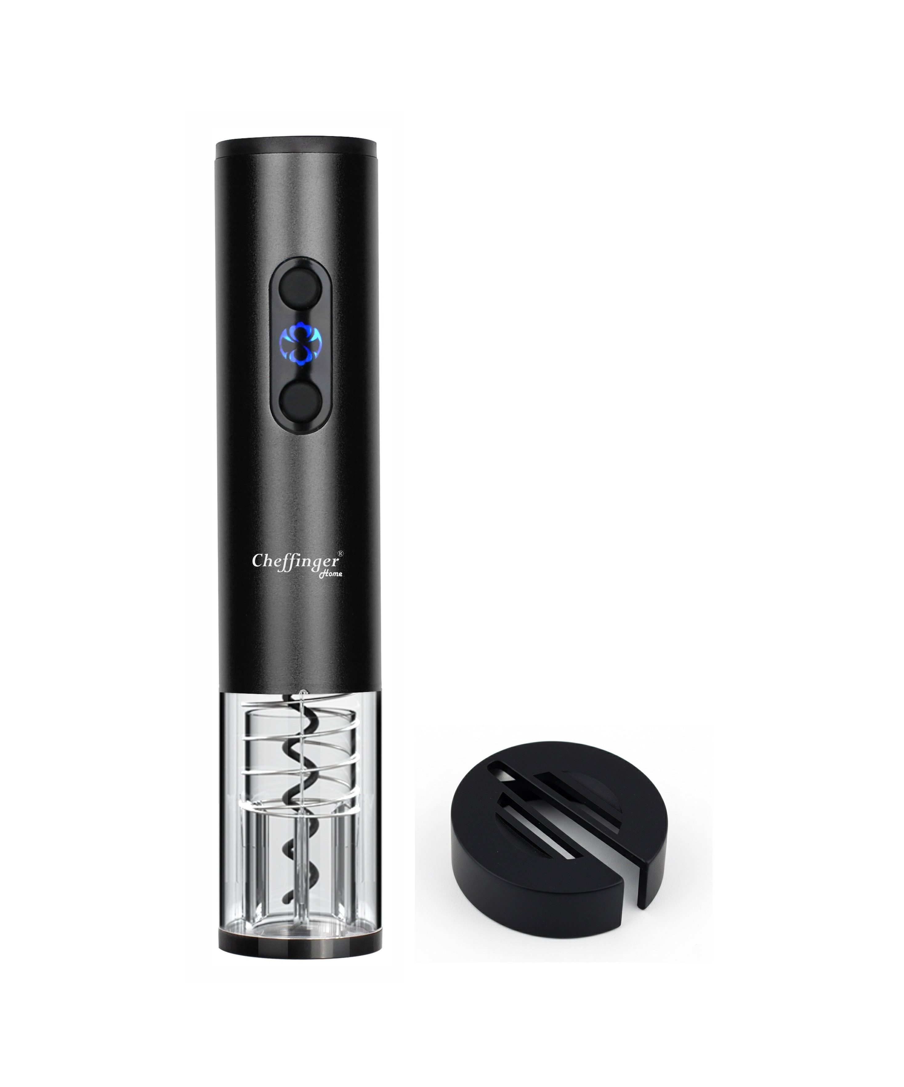 Cheffinger Korkenzieher Cheffinger Elektrischer Flaschenöffner Korkenöffner + Kapselschneider