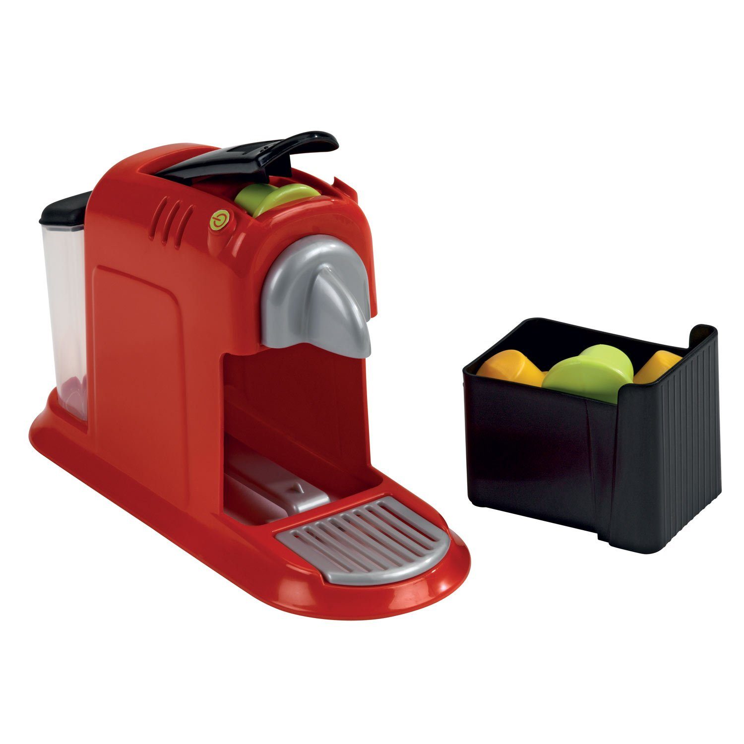Ecoiffier Spielgeschirr Spiele-Set Espressoset Spielzeug Espresso-Maschine + Zubehör, (16-tlg., Küchenspiel mit umfangreichem Zubehör), inkl. Tablett, 4 Tassen, 4 Löffel, 4 Kapseln, 1 Zuckertopf+1 Deckel