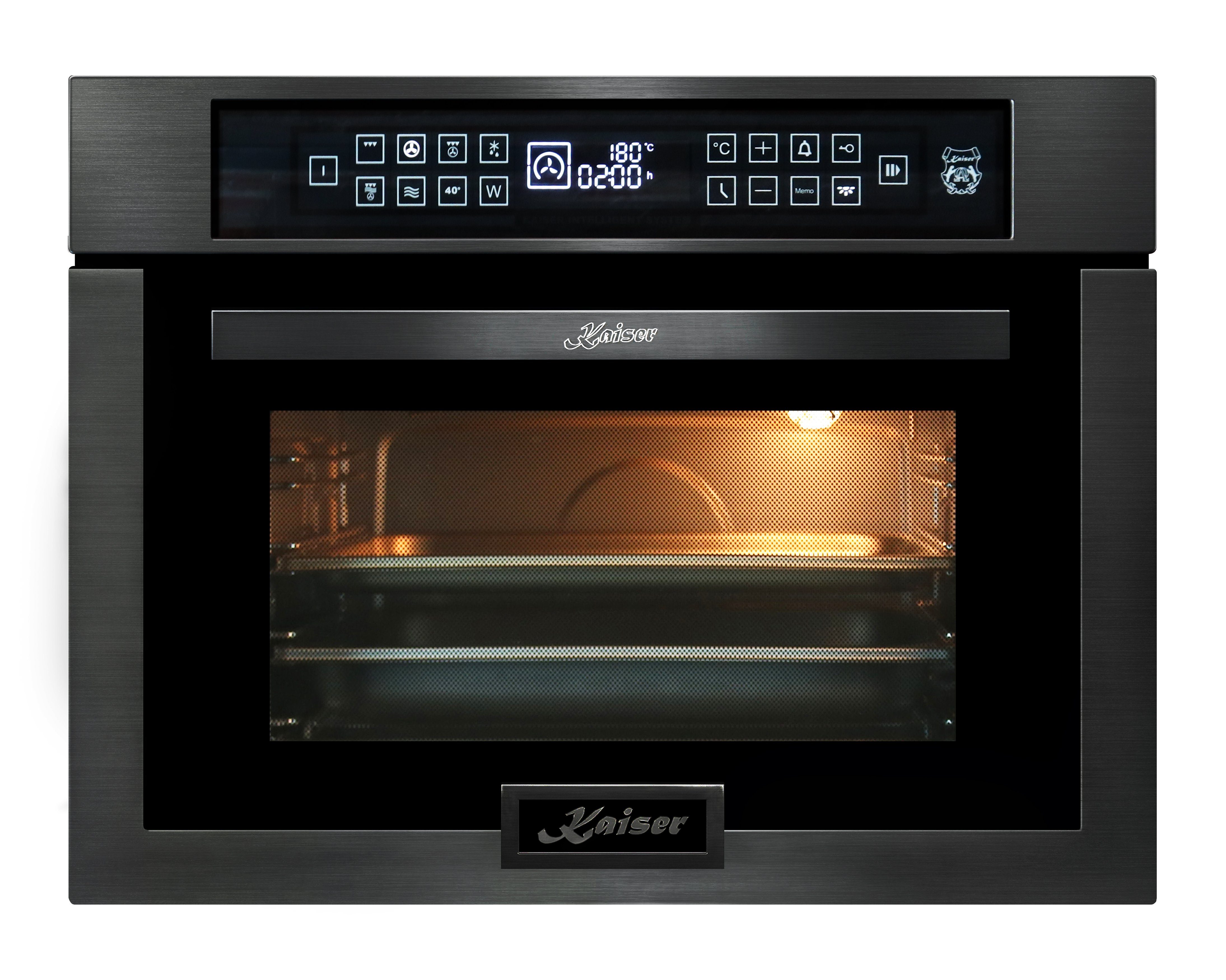 Kaiser Küchengeräte Einbau-Mikrowelle, Mikrowellen-Backofen, TouchControl, Infrarotgrill, 22 Funktionen