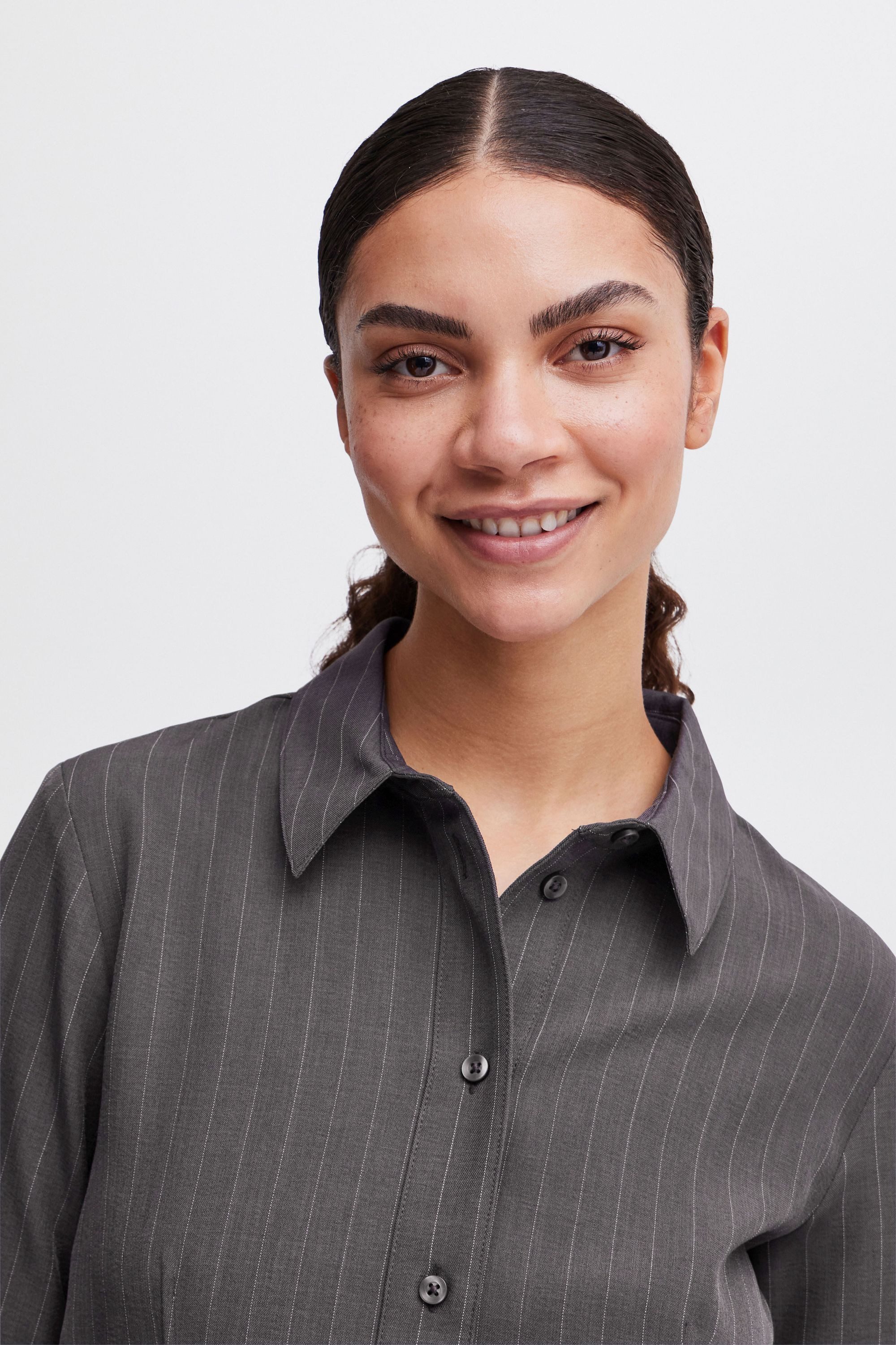 b.young Langarmhemd Langarmbluse