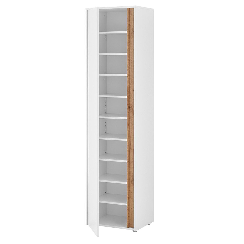 Lomadox Garderobenschrank CRISP-61 in weiß mit günstig online kaufen