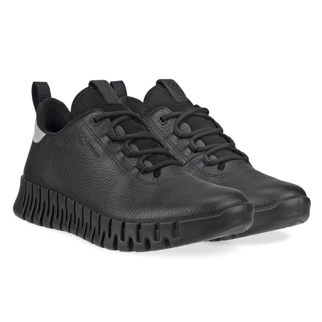 Gruuv Lea GTX (ECCO-Leder) schwarz Damen Sneaker