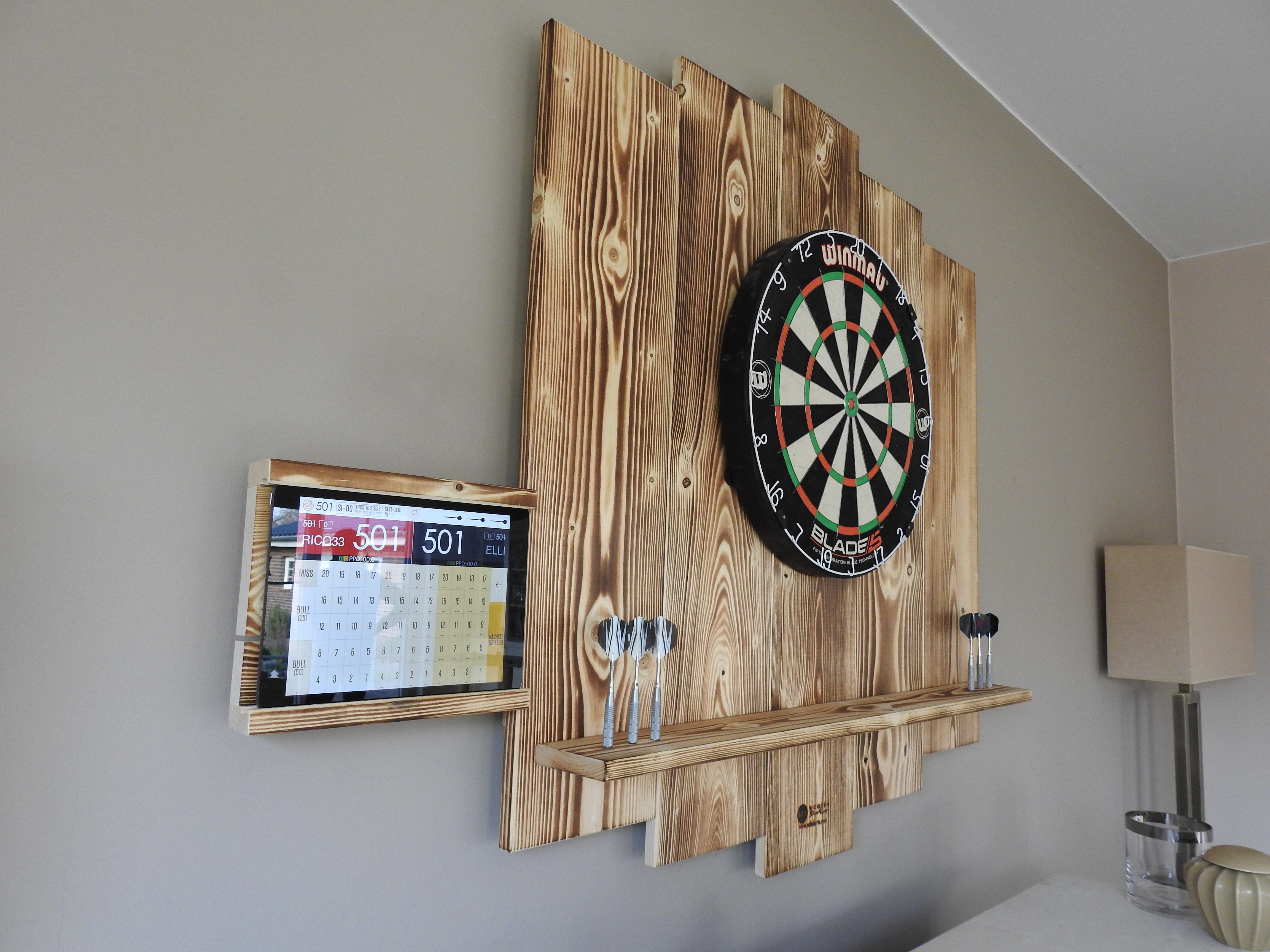 Dartscheibe WOODEN Dartboard Surround