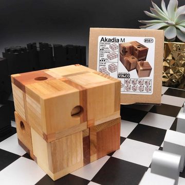 ROMBOL Denkspiele Spiel, 3D-Puzzle Akadia M - großes, schwieriges Puzzle, Holzspiel