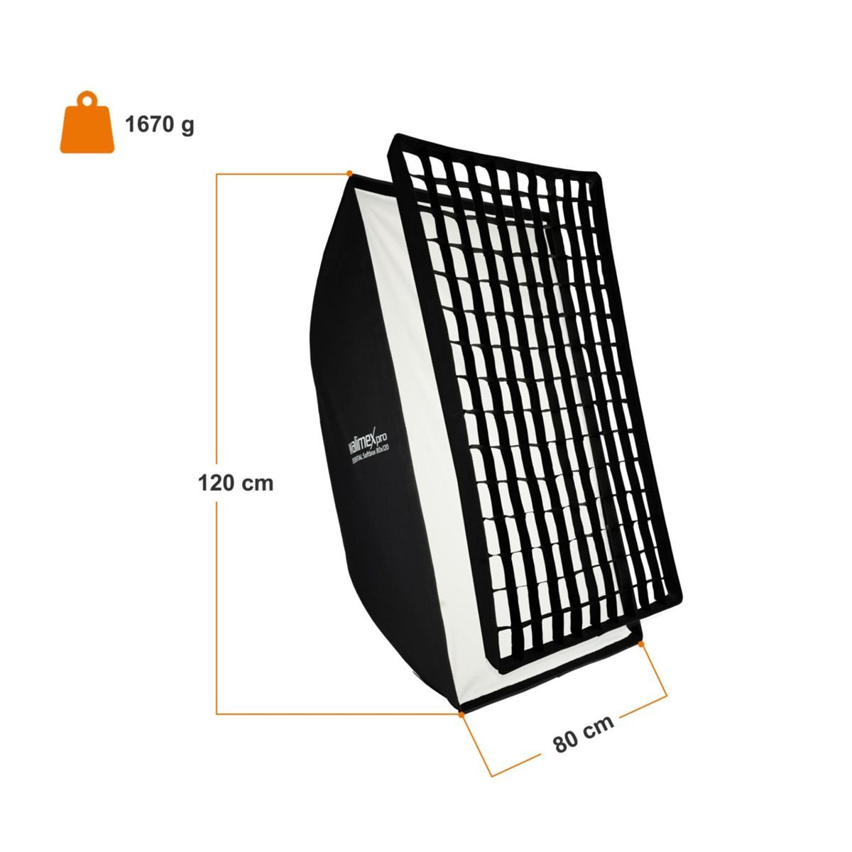 walimex pro Softbox Essential 80x120 Blitzgerät