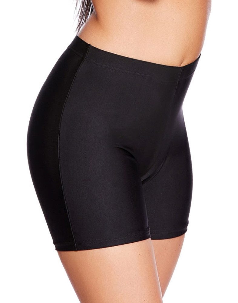 Badekönig Badeshorts Damen Badeshorts lang Schwarz