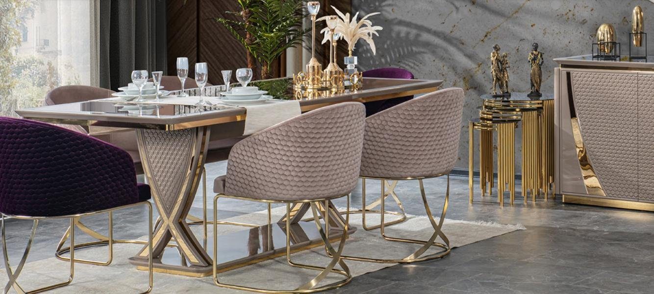 Esszimmer Design italienischer Luxus Tisch Stil Holz Esstisch, Möbel Esstisch JVmoebel
