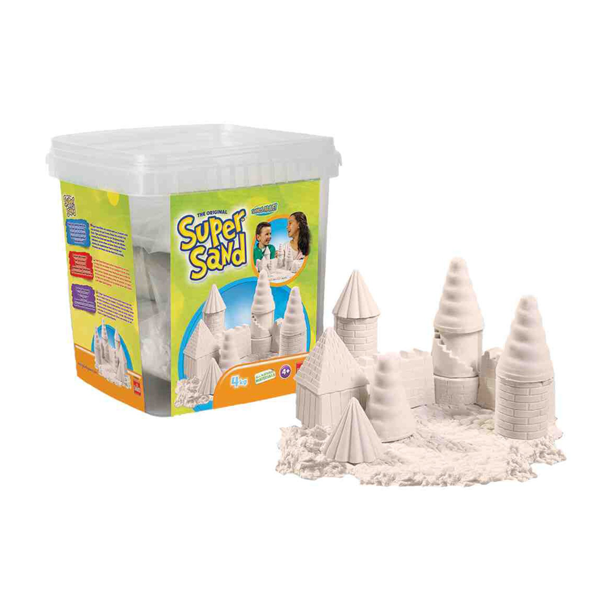 Goliath B.V. Spiel Super Sand Vorratseimer 4kg - Magischer Spielsand Natur