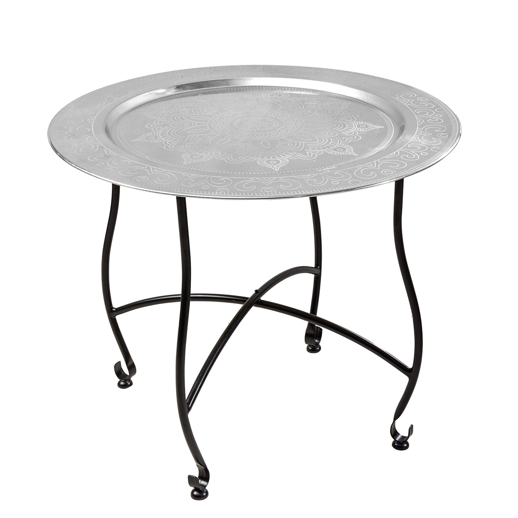 riess-ambiente Couchtisch MARRAKESCH Ø60cm silber · günstig online kaufen
