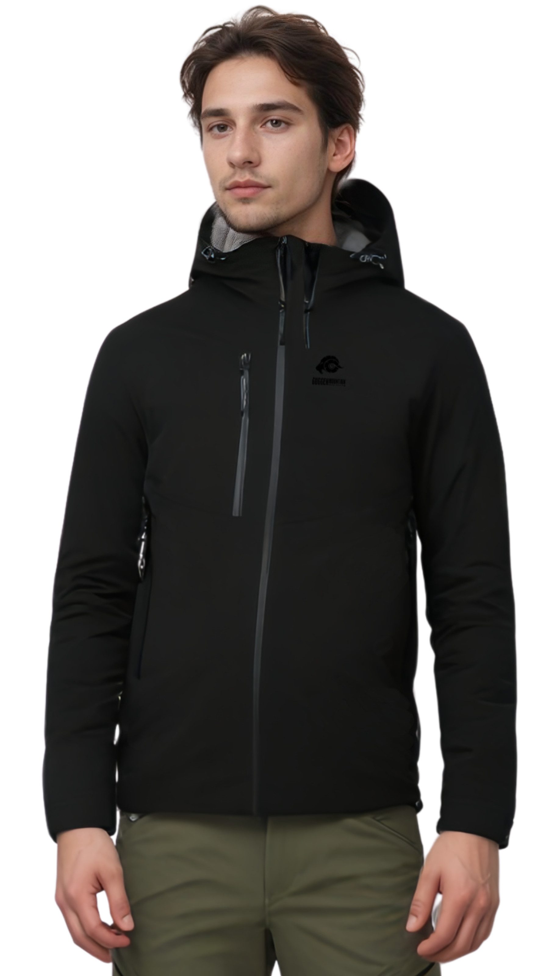 GUGGEN Mountain Hardshelljacke Herren Allwetter Hardshelljacke Regenjacke H07 Sport 3L Wanderjacke wasserdichte Membran, versiegelte Nähte, 4-Wege-Stretch, Skip – Bild 4 von 5