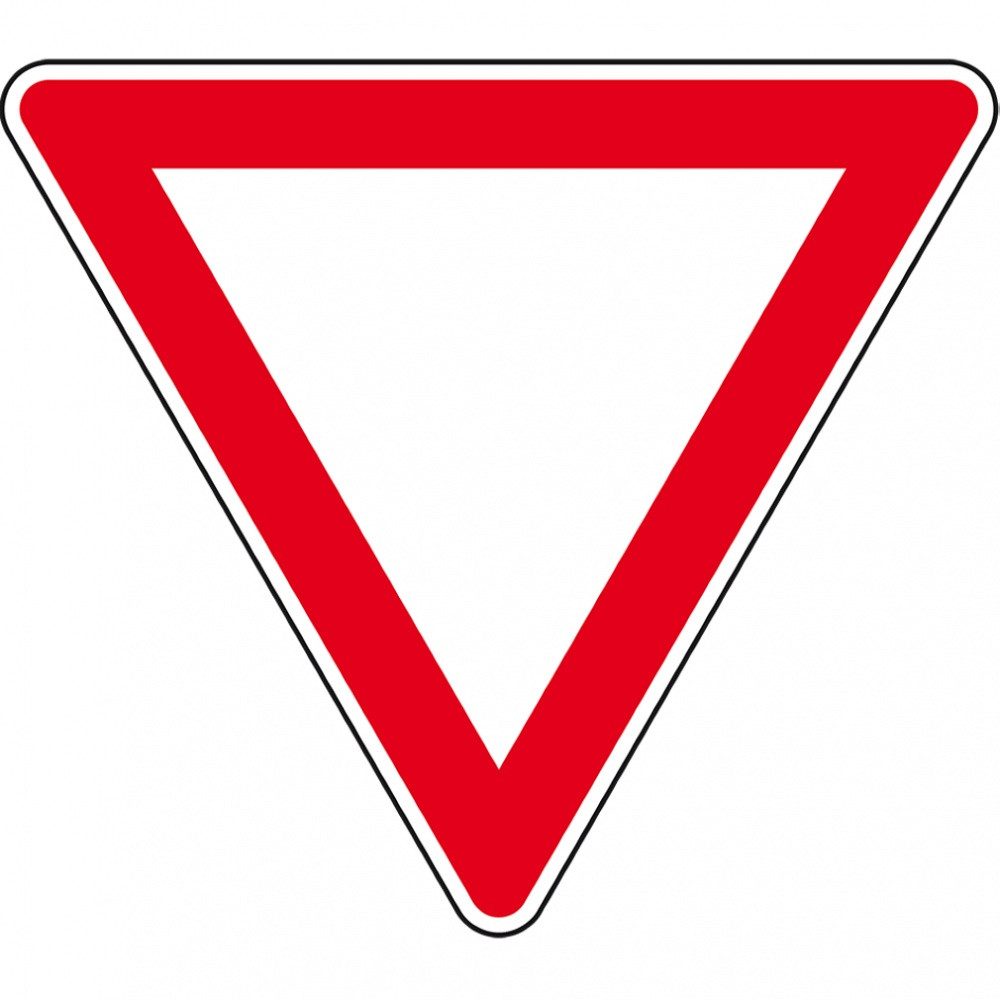 Verkehrsschild Verkehrszeichen Vorfahrt gewähren!, Nr.205, Alu RA0, reflektierend, SL