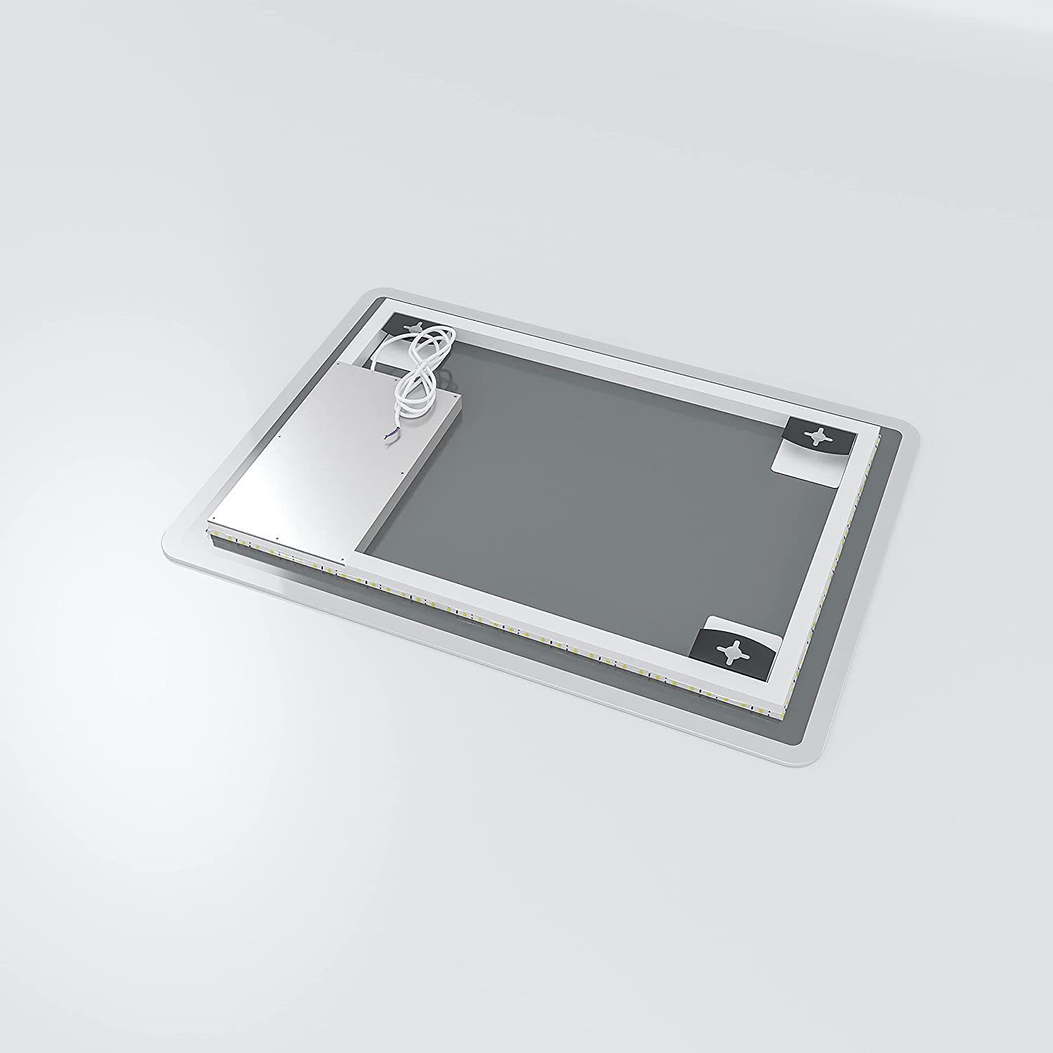 AQUABATOS LED-Lichtspiegel LED Badspiegel Badezimmerspiegel Bad Spiegel mit Beleuchtung 70x50cm, Dimmbar Touch Schalter Kaltweiß 6400K IP44 Energiesparend – Bild 4 von 5