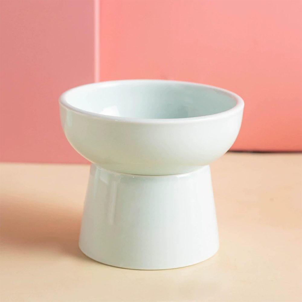 Ledander Futternapf Extra breiter erhöhter Katzenteller aus Keramik, flache günstig online kaufen