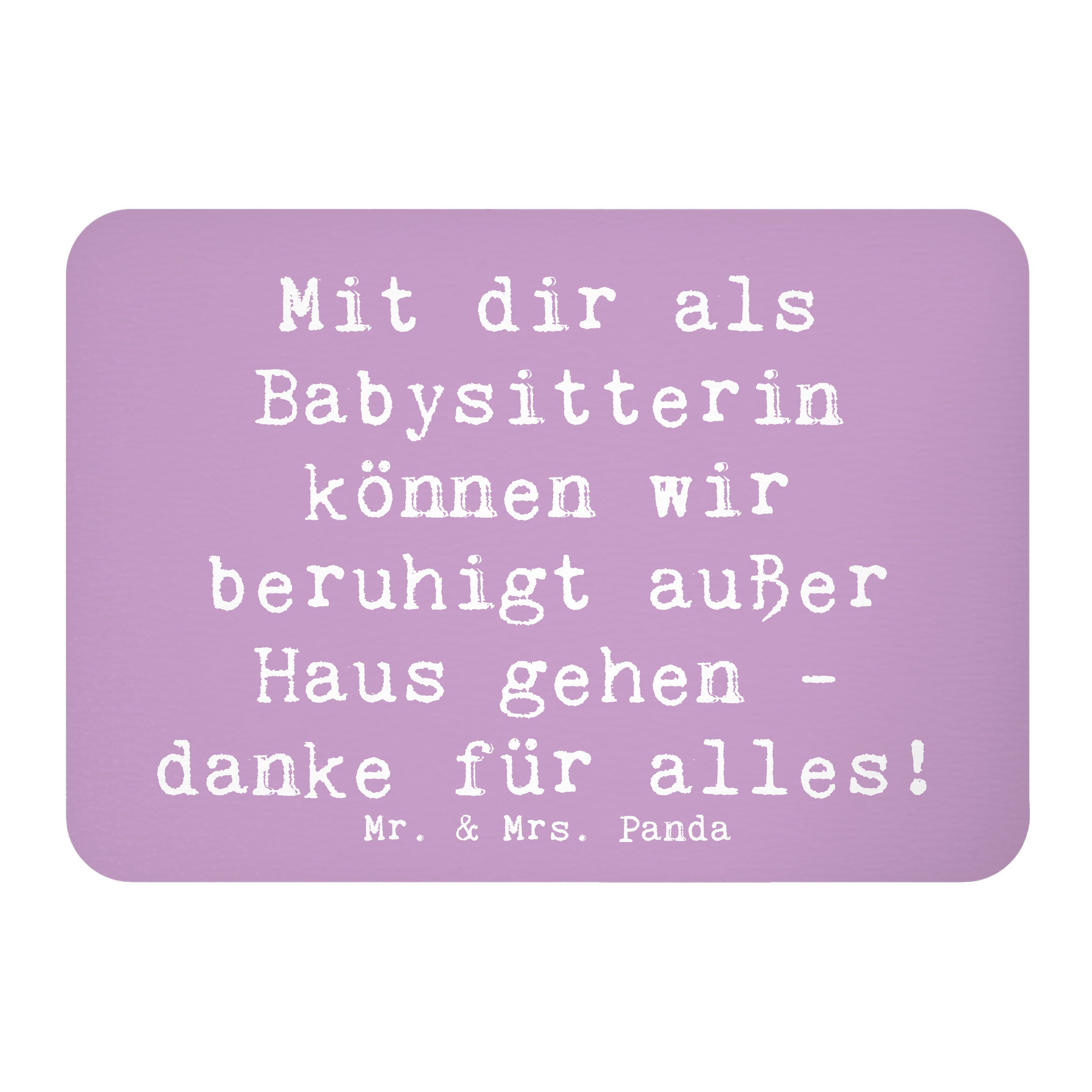 Magnet Spruch Babysitter Dank - Lavendeltraum - Geschenk, Hingabe, Fürsorge