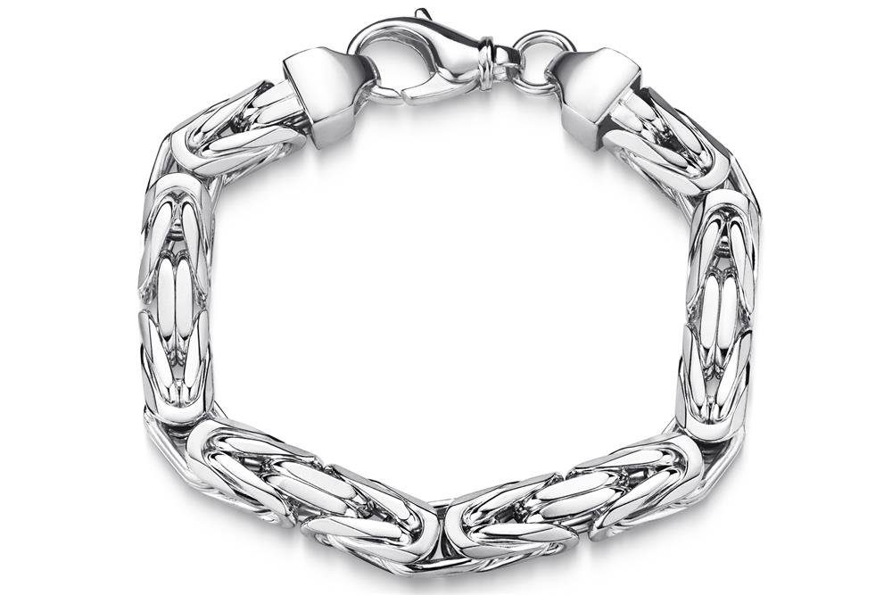 Silberkettenstore Silberarmband Königskette Armband 10mm - 925 Silber