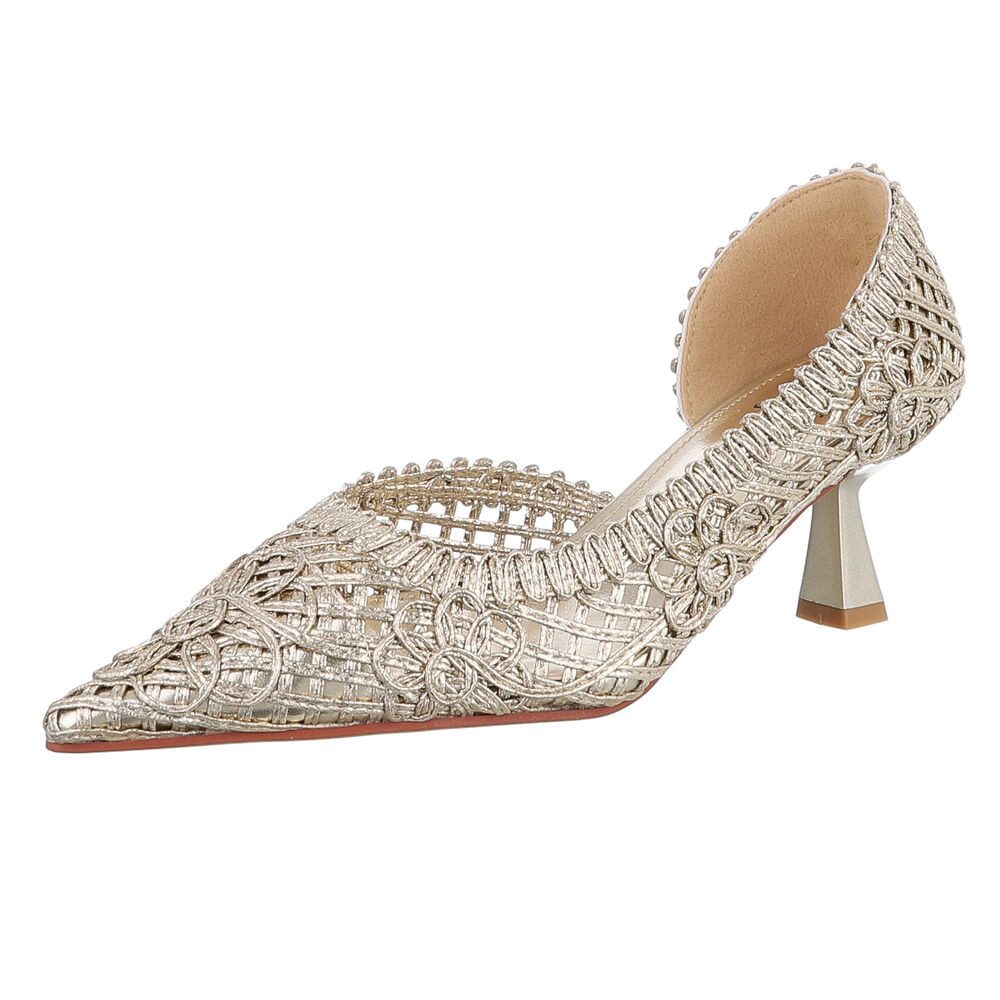 Ital-Design Elegante Pumps mit geflochtenem Design für Damen Pumps (8954238 günstig online kaufen