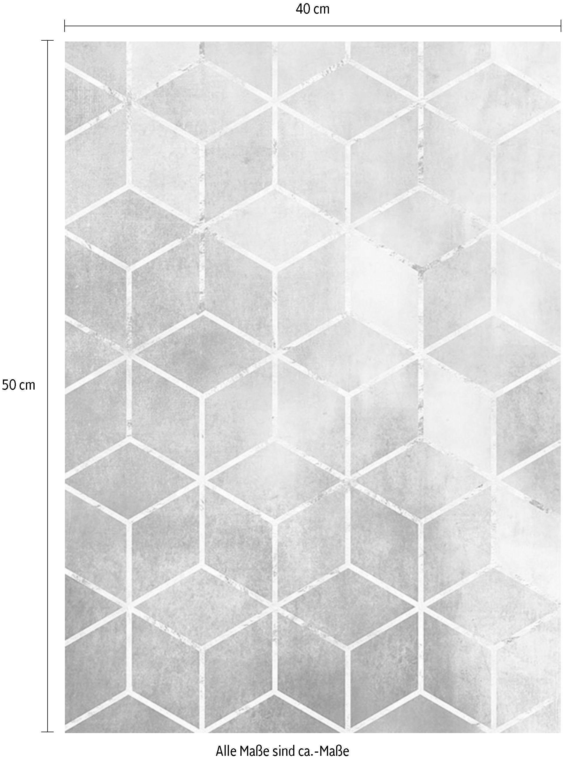 Komar Bild Mosaik Rosso, Formen, Kunst (1 St), Wandbild zur Dekoration - ohne Rahmen