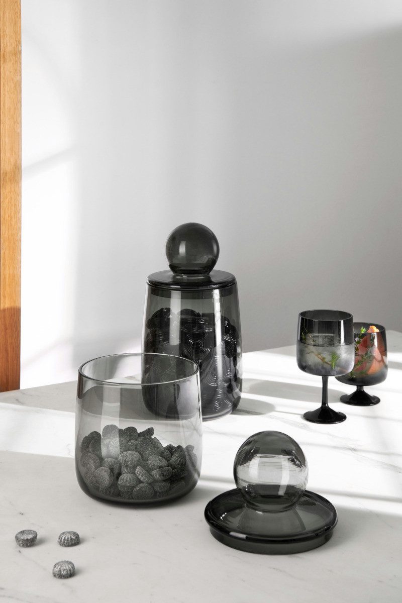 ASA SELECTION Vorratsdose sarabi Dose mit Deckel grau 1,4l, Glas