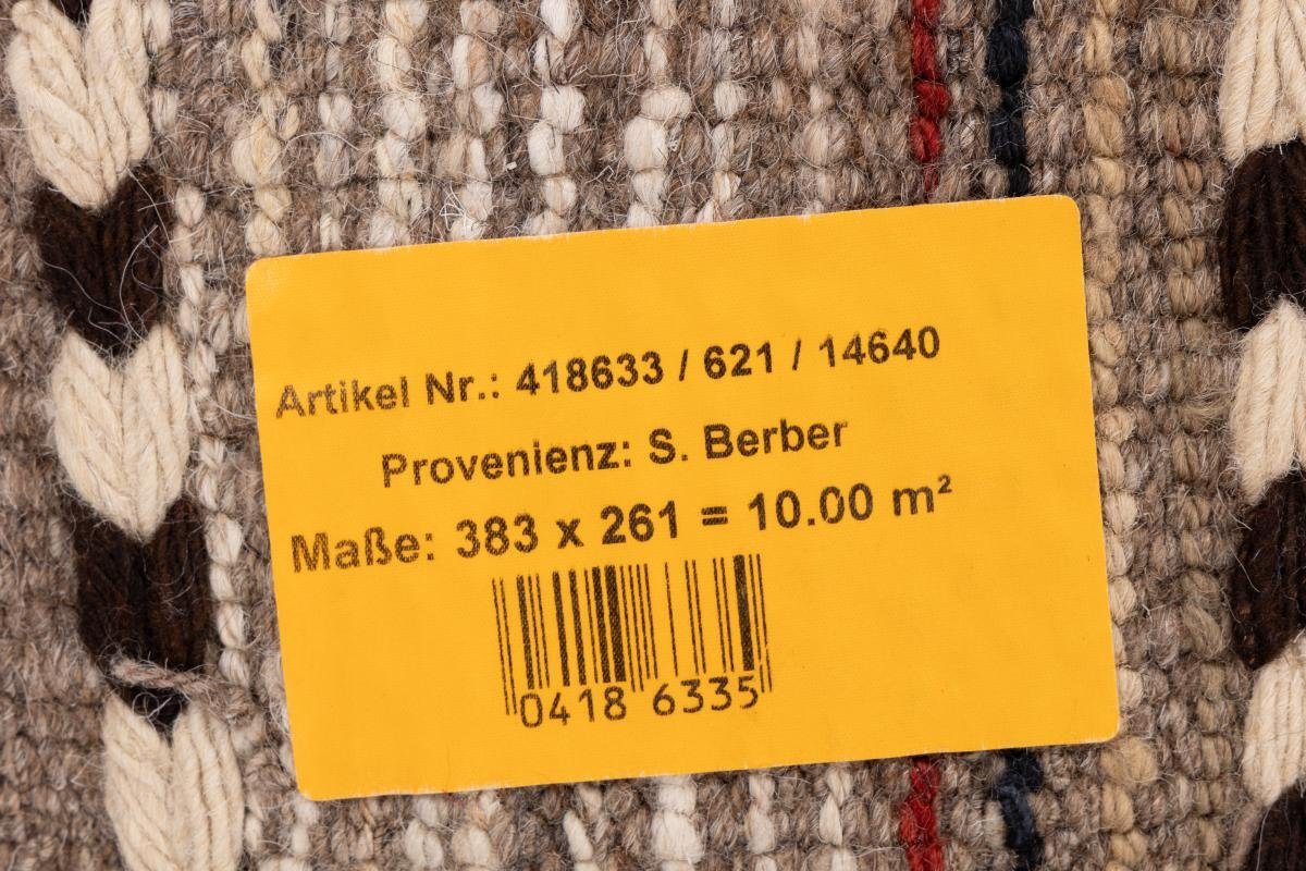 20 Handgeknüpfter Berber mm Orientteppich Trading, Design Orientteppich, Moderner Nain rechteckig, Höhe: 262x384