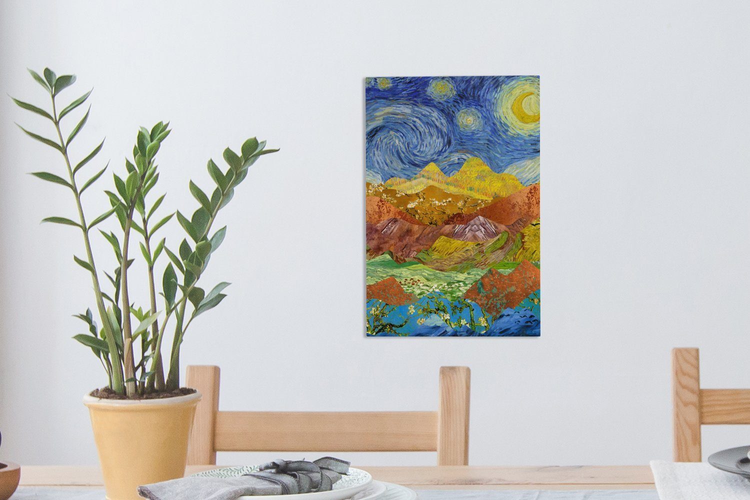 cm bespannt Van 20x30 fertig - Gogh Malerei, inkl. OneMillionCanvasses® St), Gemälde, Zackenaufhänger, Leinwandbild Leinwandbild - Alte Meister (1