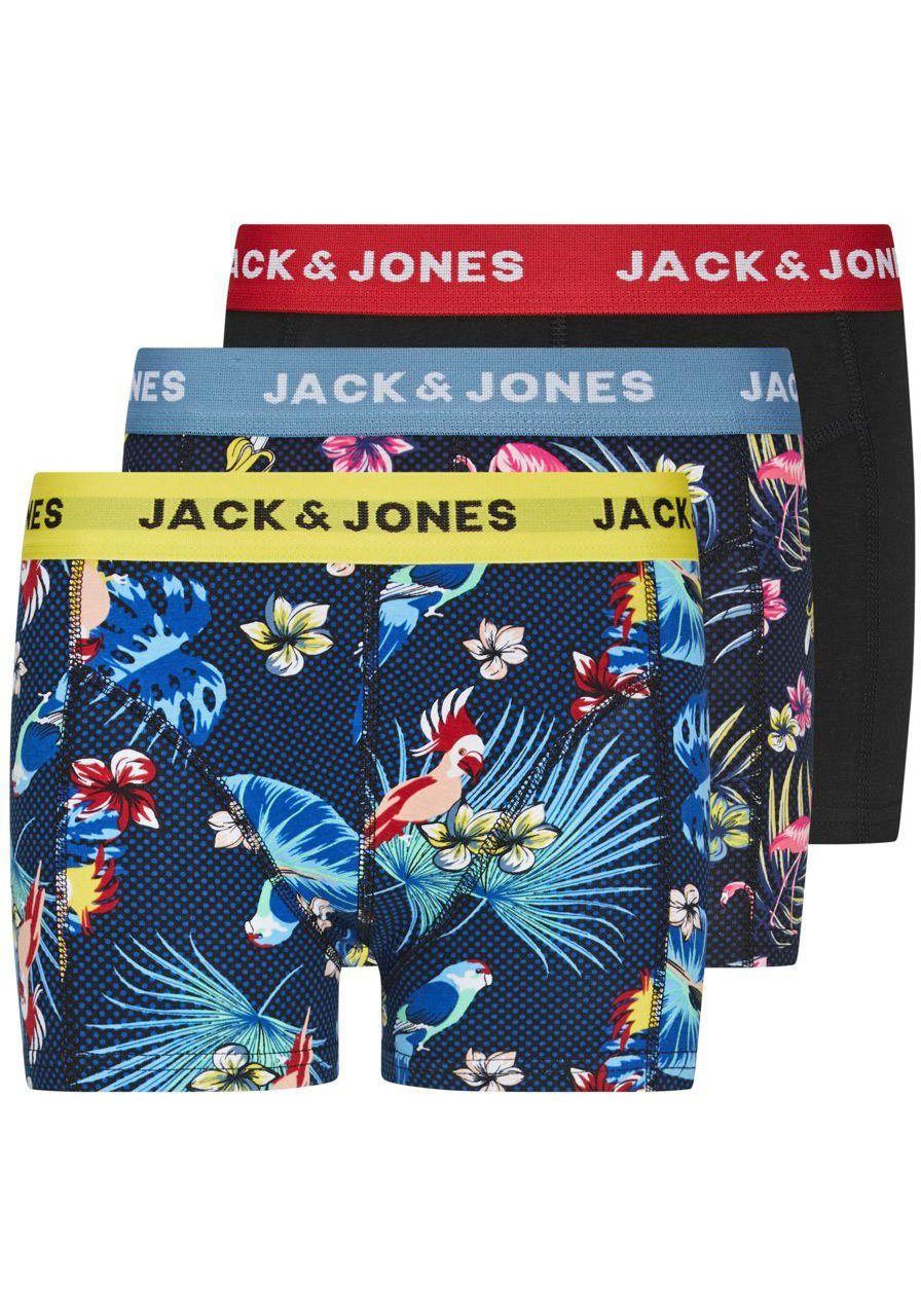 Jack & Jones Junior Boxershorts JACFLOWER BIRD TRUNKS (Packung, 3-St)