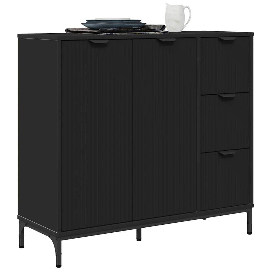 vidaXL Sideboard Sideboard Schwarz 89,5 x günstig online kaufen
