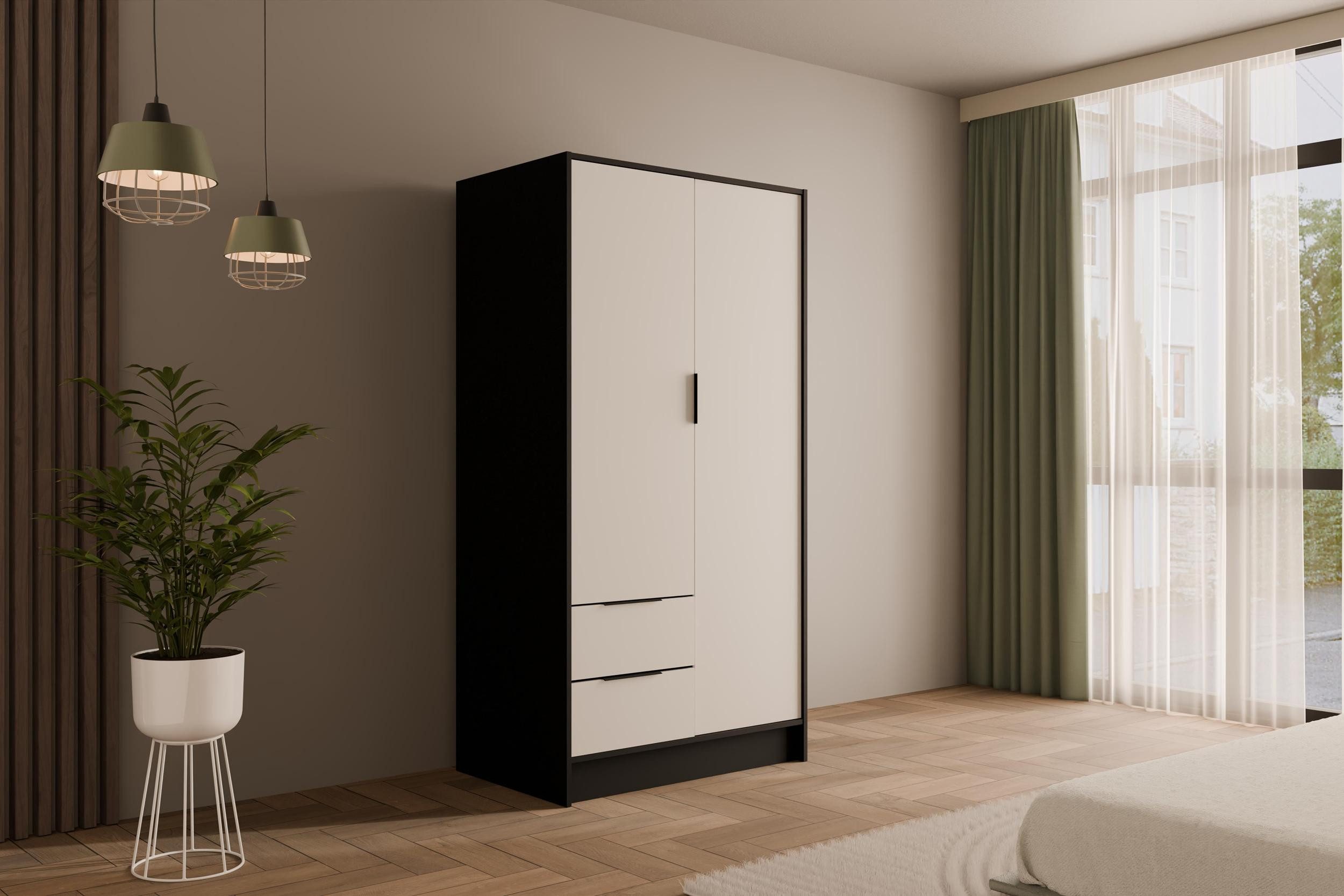 ALTDECOR Drehtürenschrank KOLIN (Kleiderschrank Garderobenschrank mit günstig online kaufen