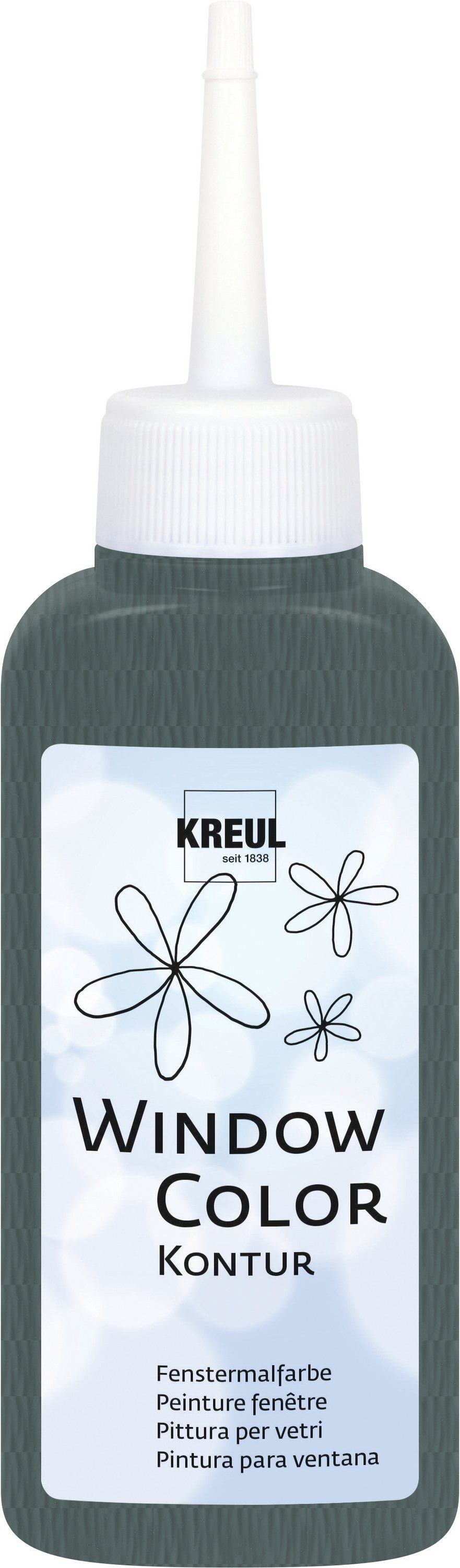 Kreul, Grau Fenstersticker, 80 ml