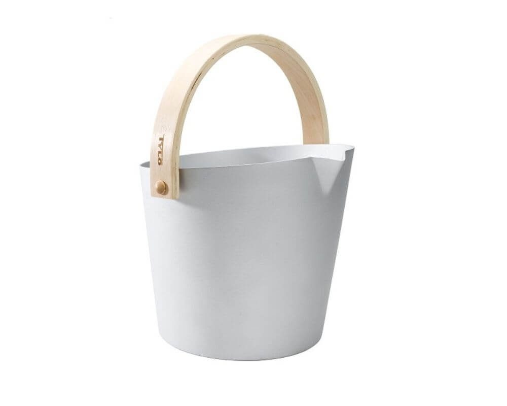 Tylö Aufgusstopf Tylö Saunakübel Brilliant Silver