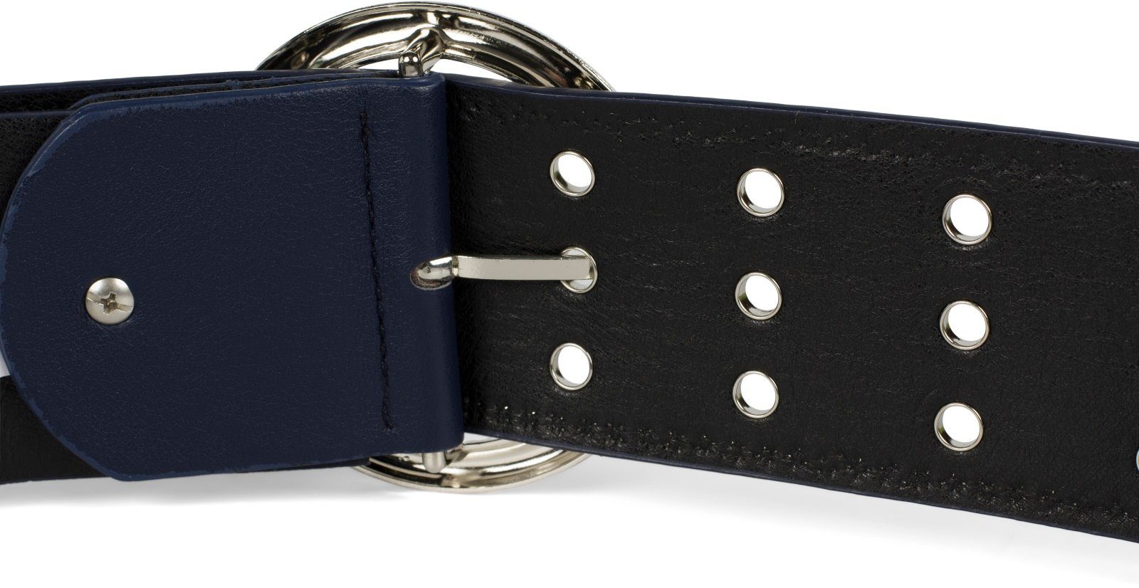styleBREAKER Nietengürtel Breiter Taillengürtel mit Lochnieten (1-St) günstig online kaufen