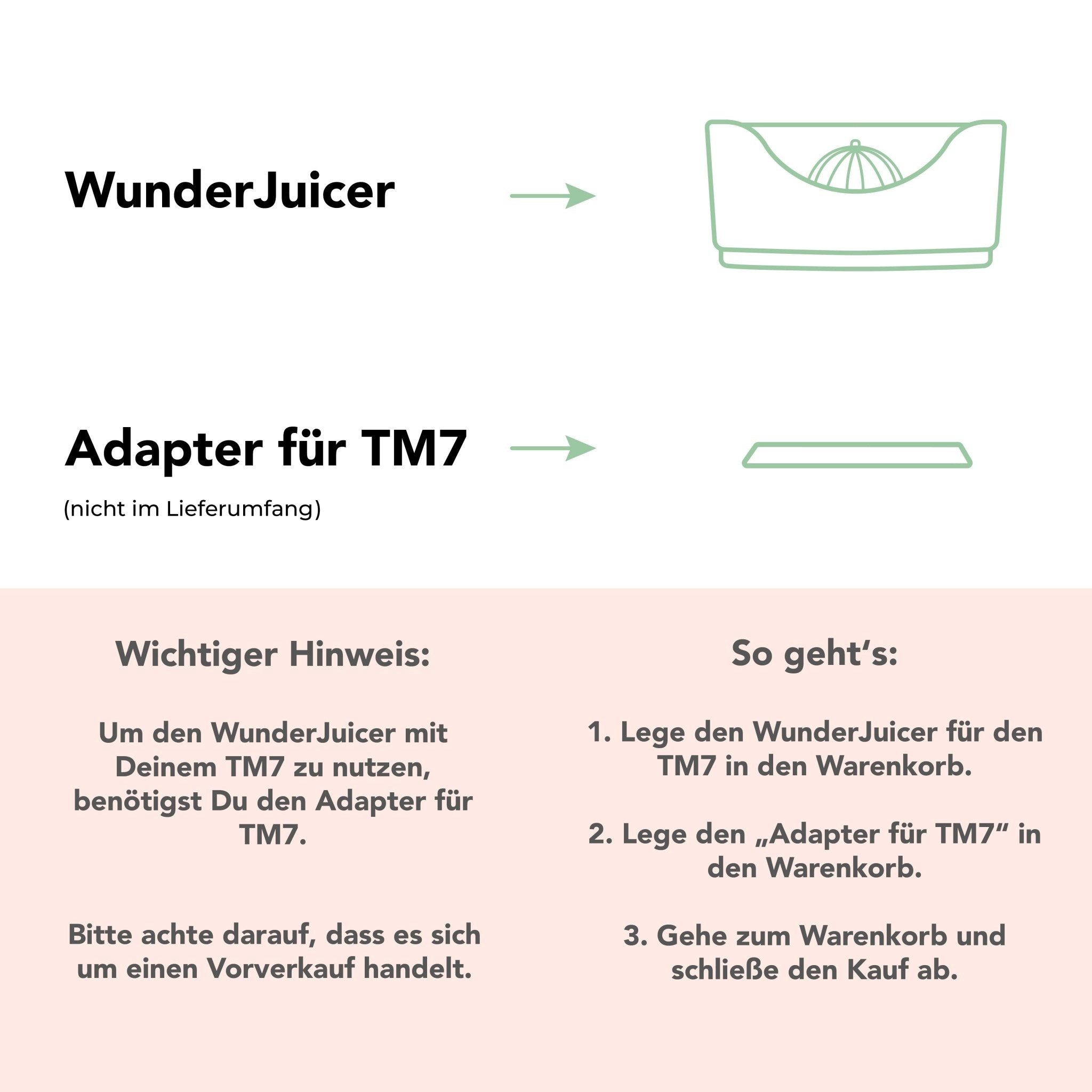 Wundermix Entsafteraufsatz, Zubehör für TM7, TM6, TM5, TM31